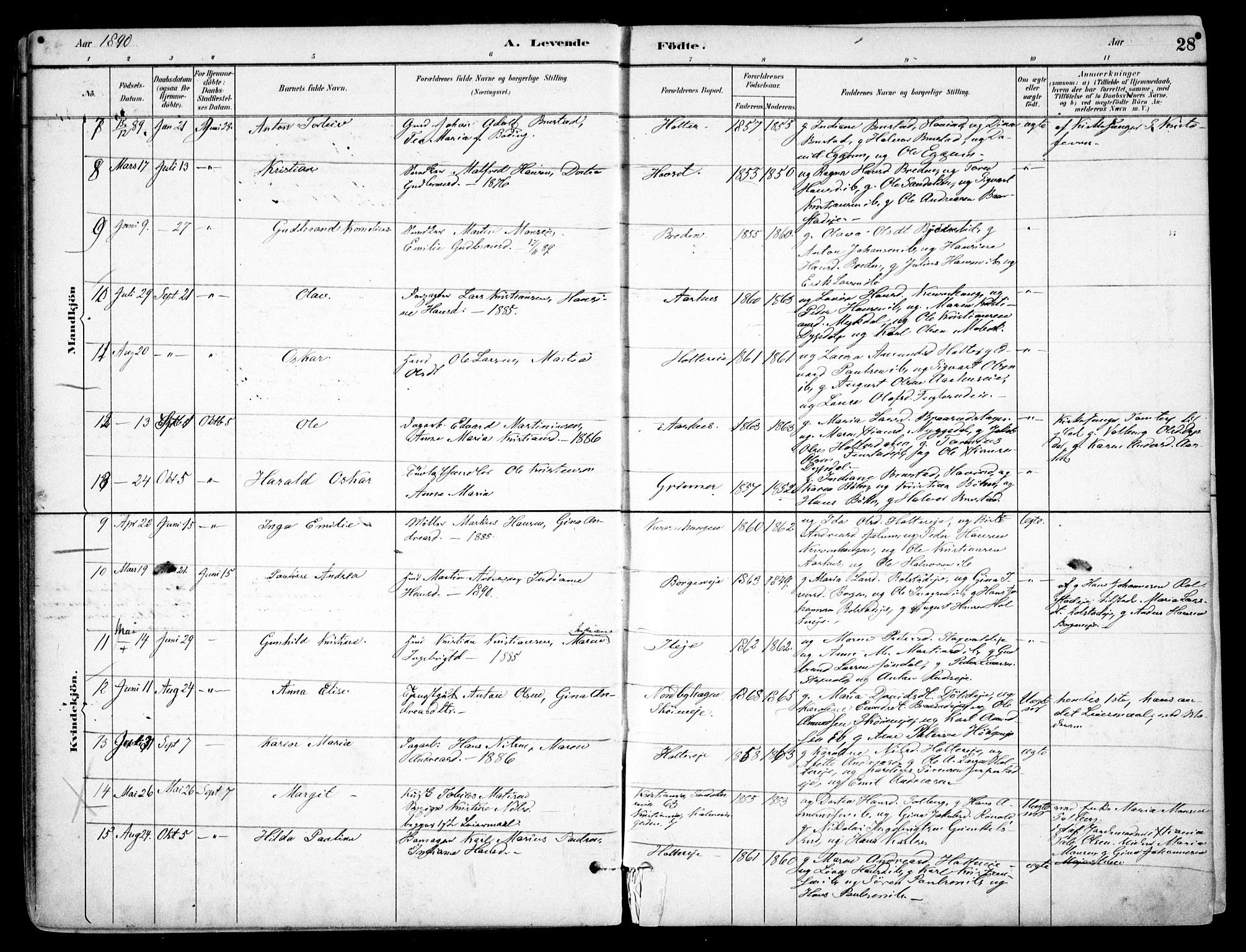 Nes prestekontor Kirkebøker, AV/SAO-A-10410/F/Fb/L0002: Parish register (official) no. II 2, 1883-1918, p. 28