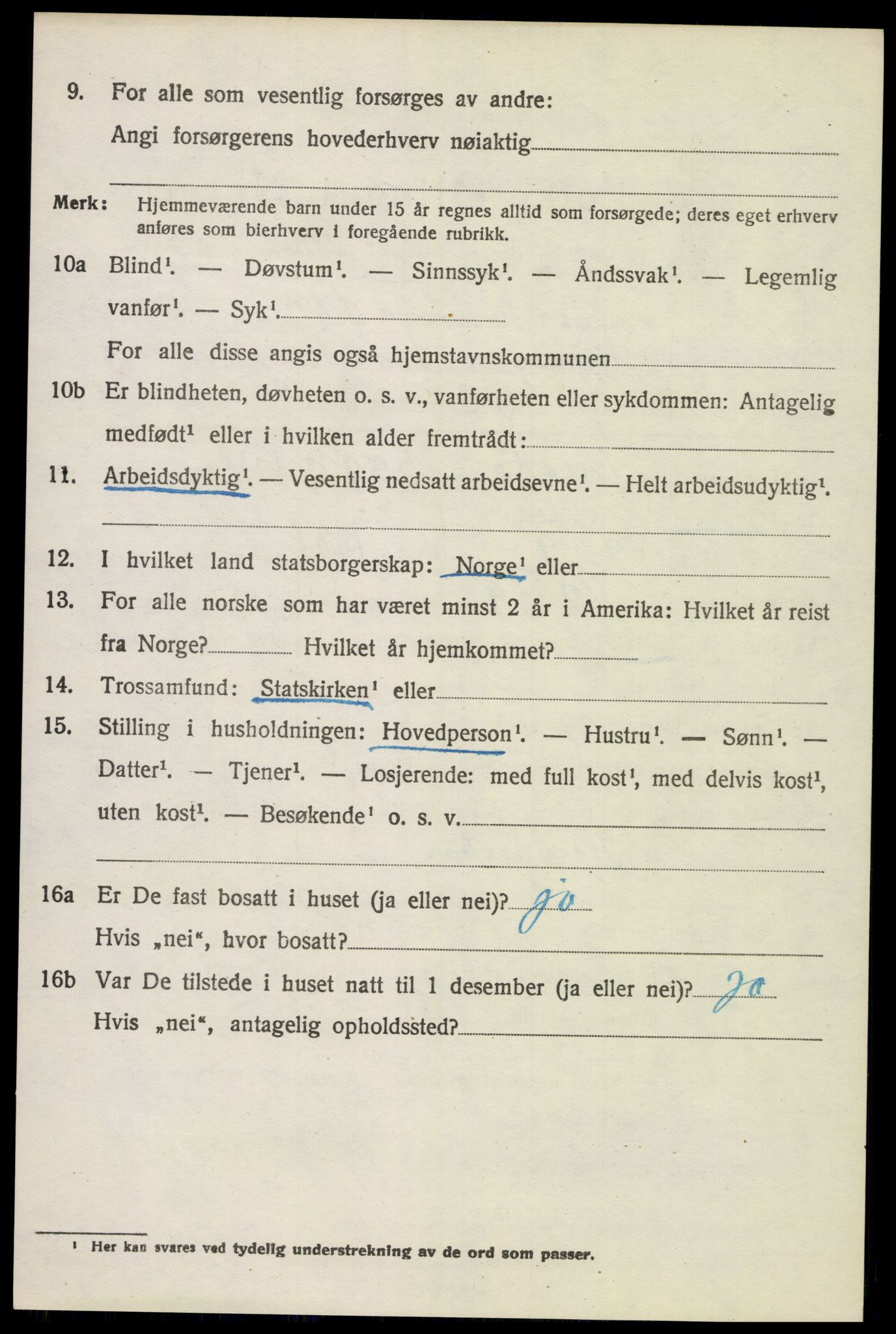 SAH, 1920 census for Vang (Hedmark), 1920, p. 15382