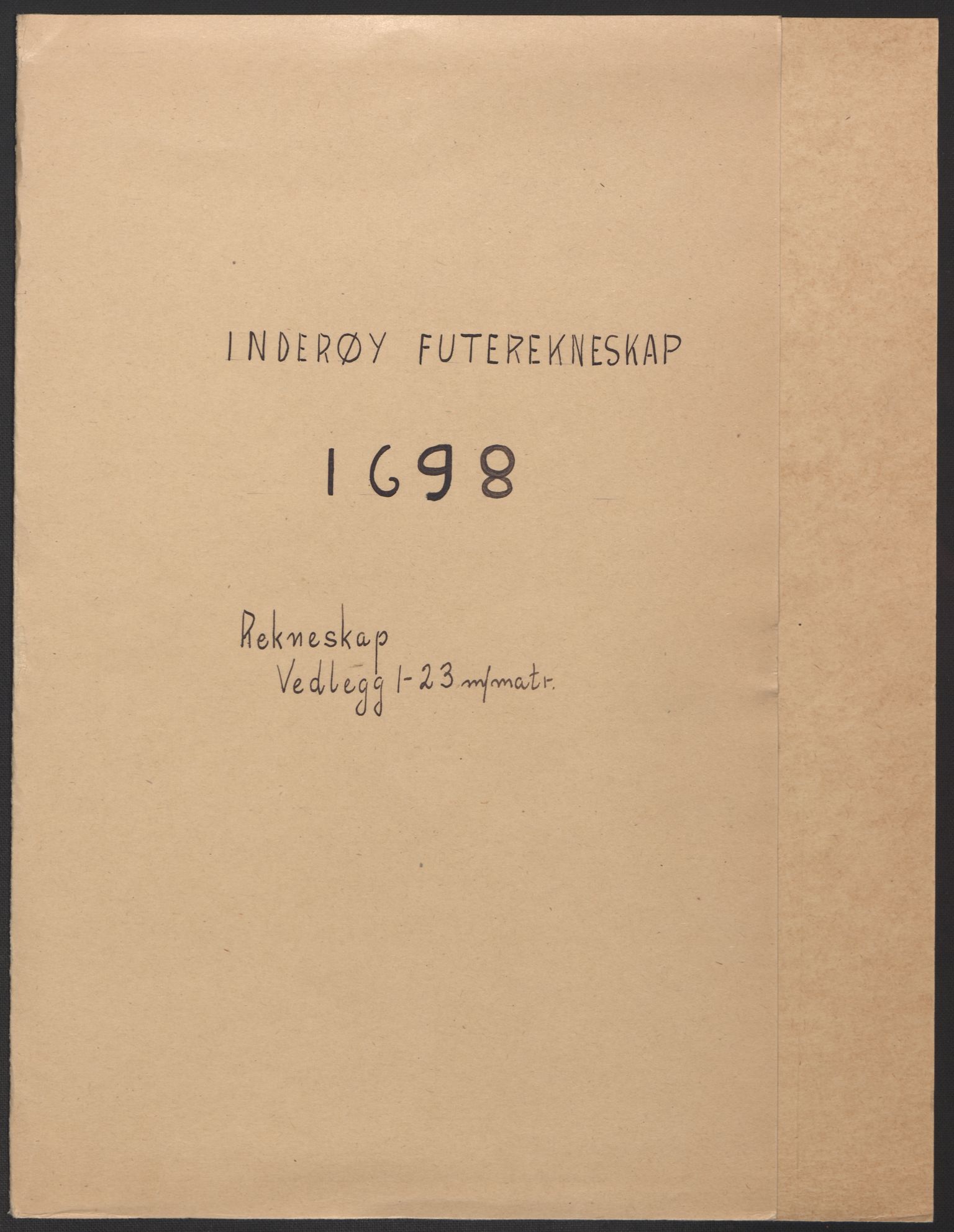 Rentekammeret inntil 1814, Reviderte regnskaper, Fogderegnskap, RA/EA-4092/R63/L4310: Fogderegnskap Inderøy, 1698-1699, p. 2