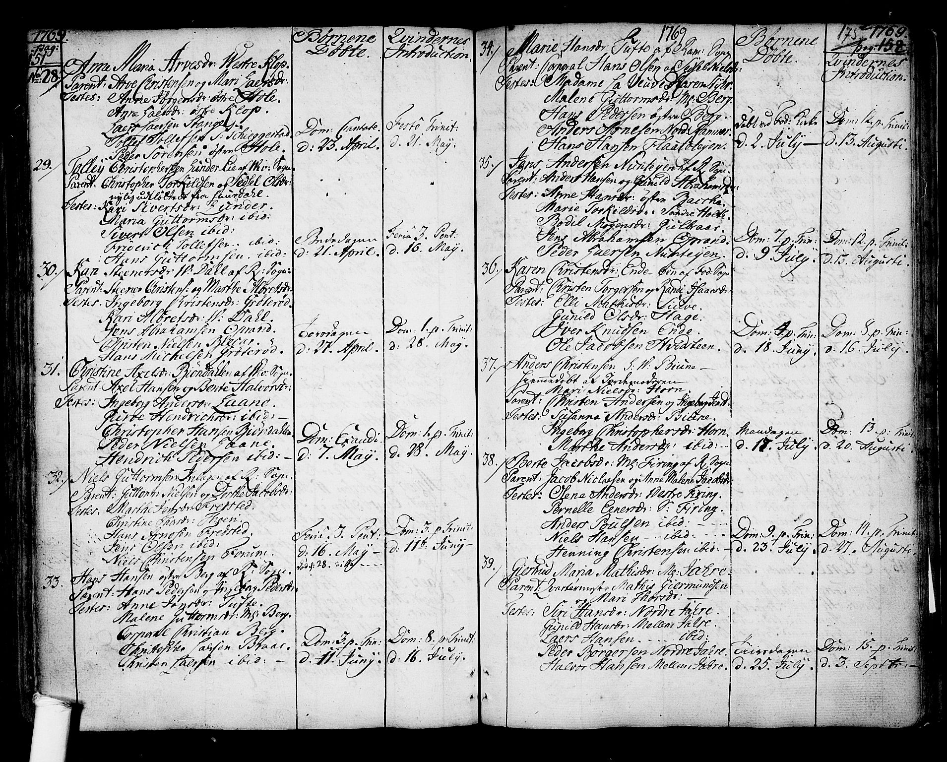 Ramnes kirkebøker, AV/SAKO-A-314/F/Fa/L0001: Parish register (official) no. I 1, 1732-1774, p. 175