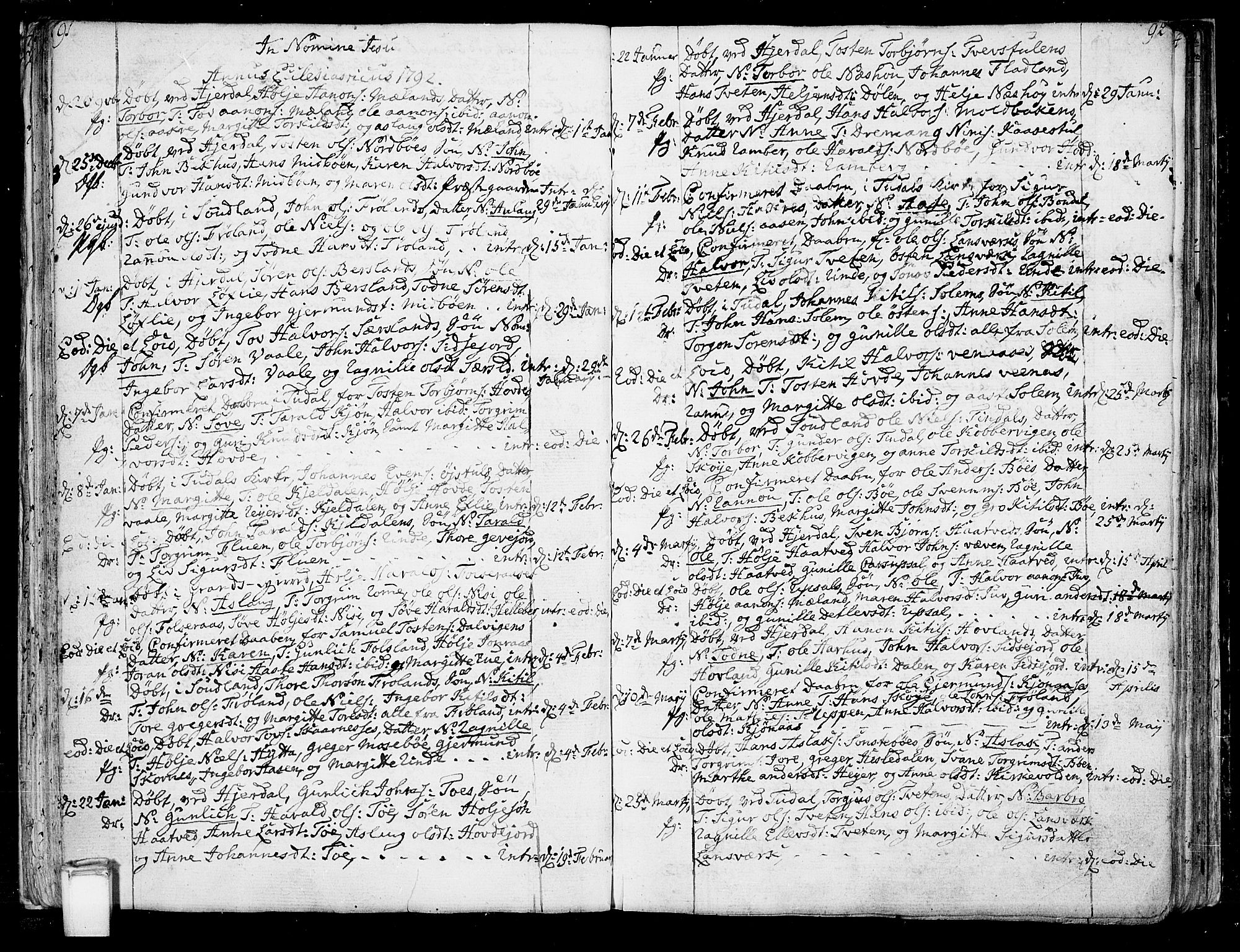 Hjartdal kirkebøker, SAKO/A-270/F/Fa/L0005: Parish register (official) no. I 5, 1776-1801, p. 91-92