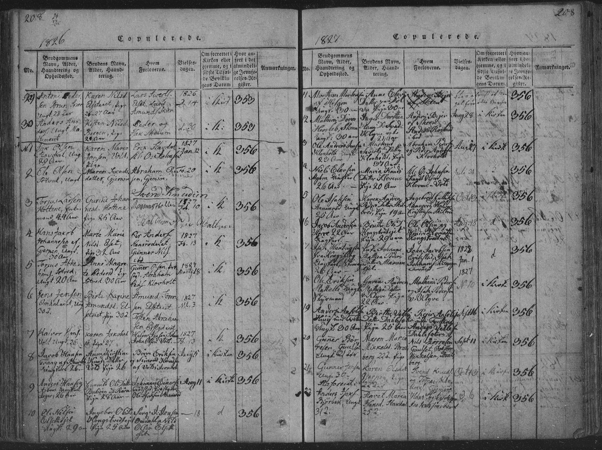 Solum kirkebøker, SAKO/A-306/F/Fa/L0004: Parish register (official) no. I 4, 1814-1833, p. 208
