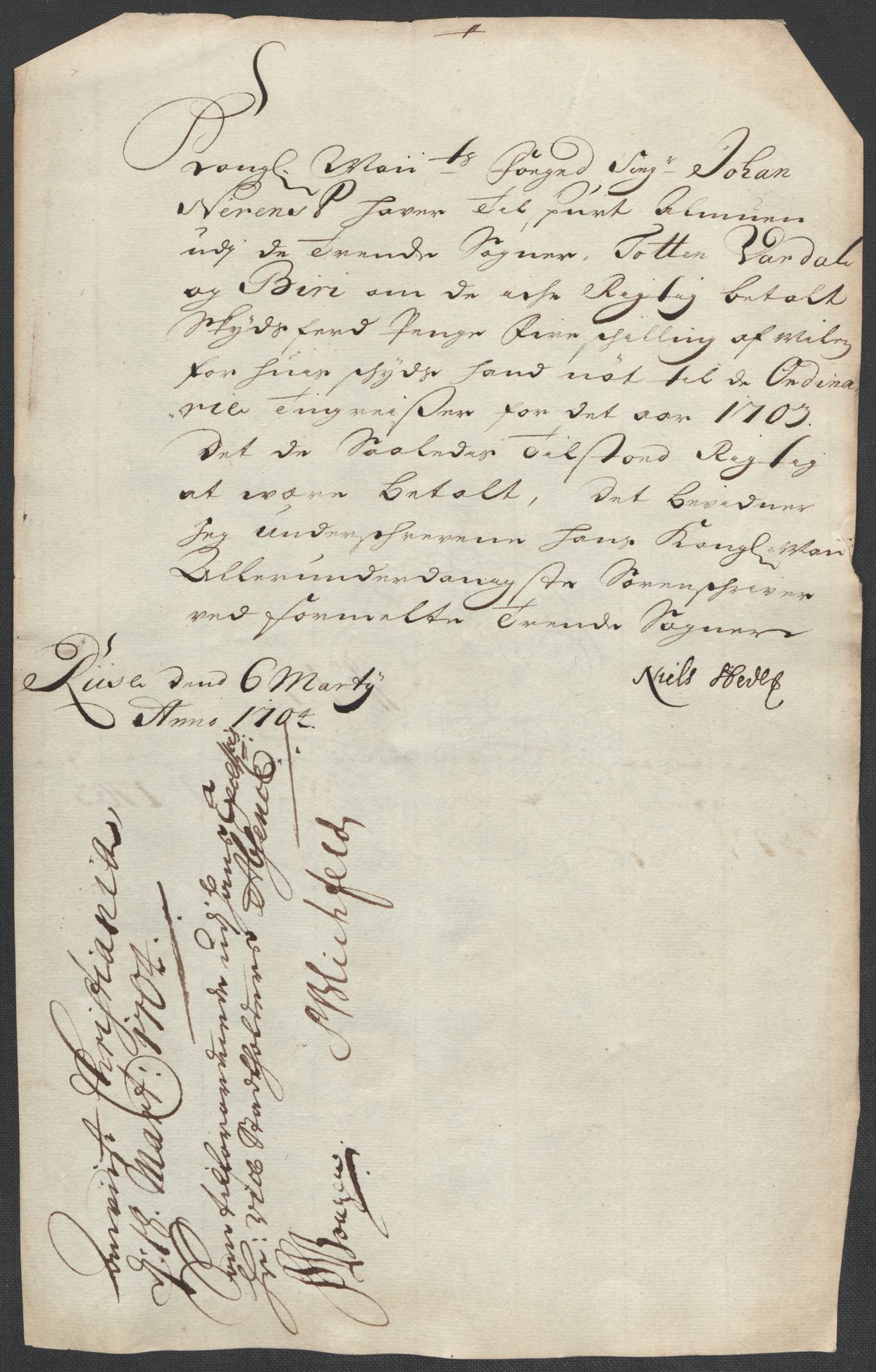 Rentekammeret inntil 1814, Reviderte regnskaper, Fogderegnskap, RA/EA-4092/R18/L1301: Fogderegnskap Hadeland, Toten og Valdres, 1703, p. 231