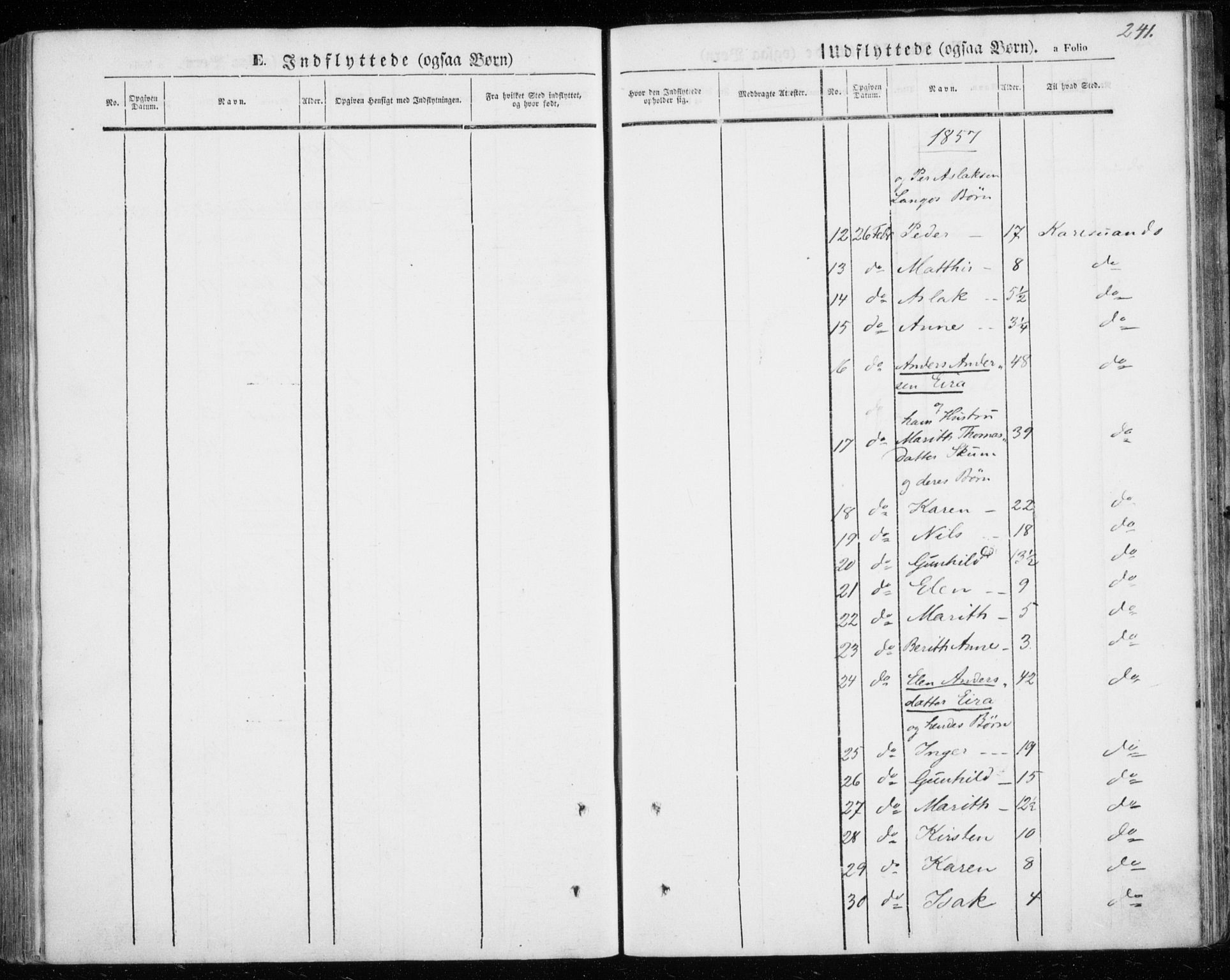 Kautokeino sokneprestembete, AV/SATØ-S-1340/H/Ha/L0002.kirke: Parish register (official) no. 2, 1843-1861, p. 241