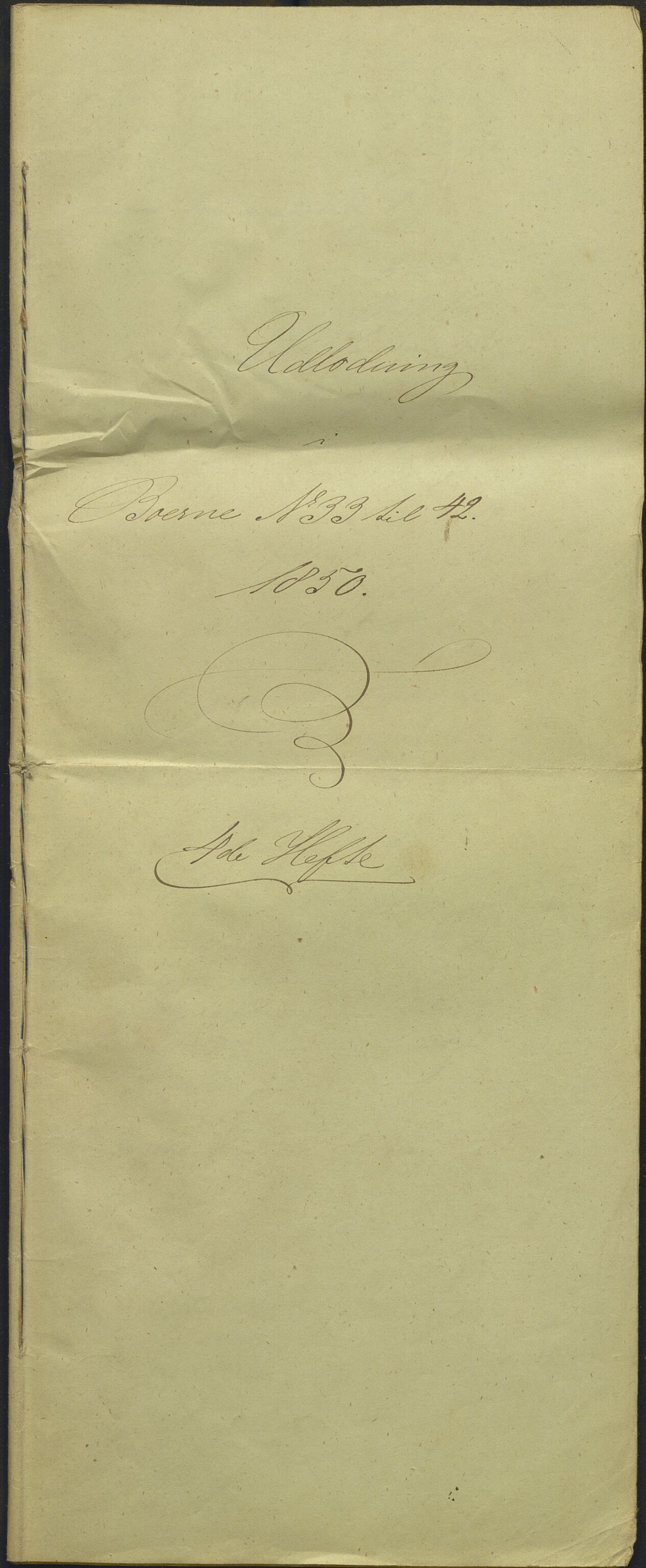 Nordhordland sorenskrivar, AV/SAB-A-2901/1/H/Hd/Hdb/L0001: Konsept til utlodningar, 1850-1852, p. 64