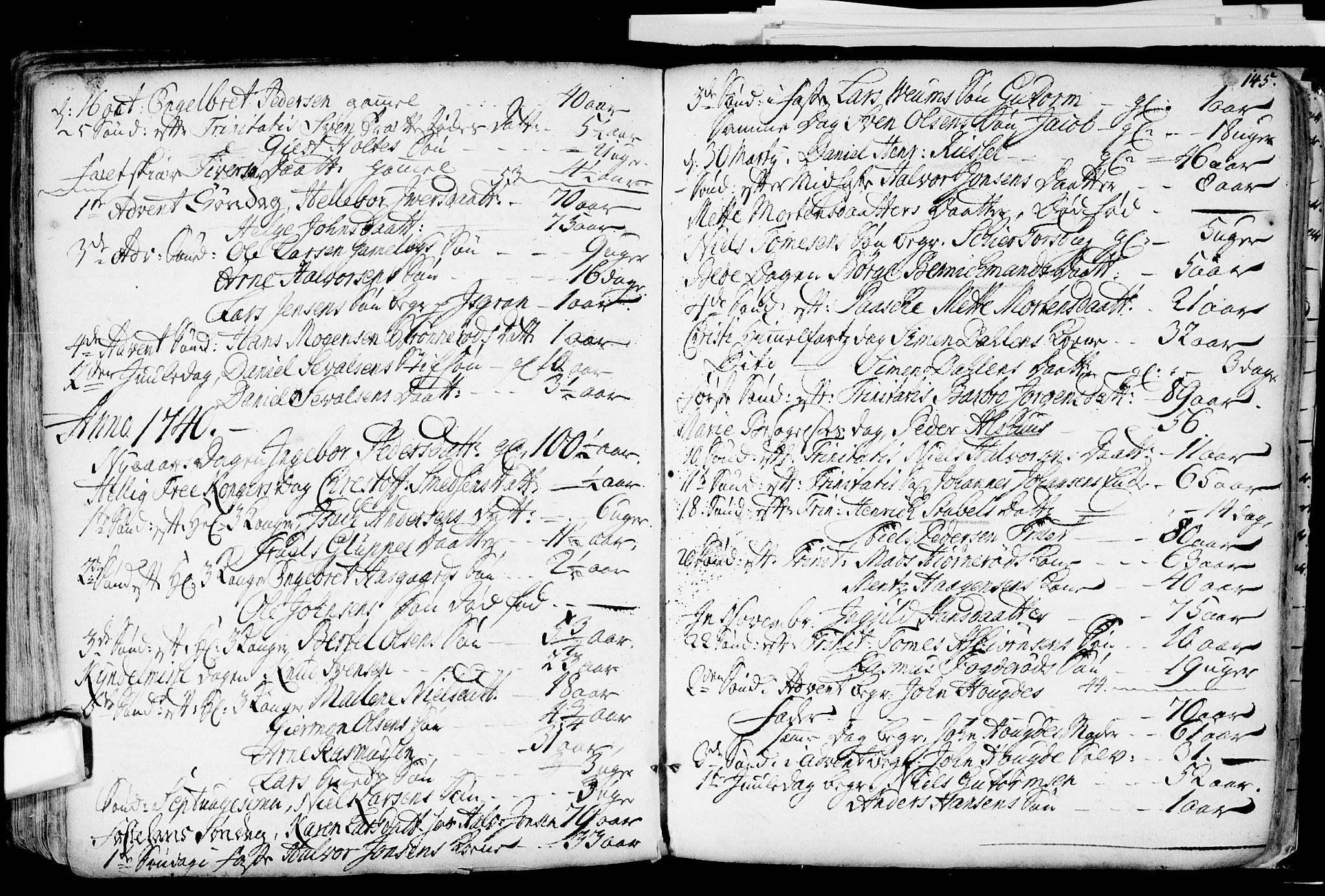 Glemmen prestekontor Kirkebøker, SAO/A-10908/F/Fa/L0001: Parish register (official) no. 1, 1733-1759, p. 145
