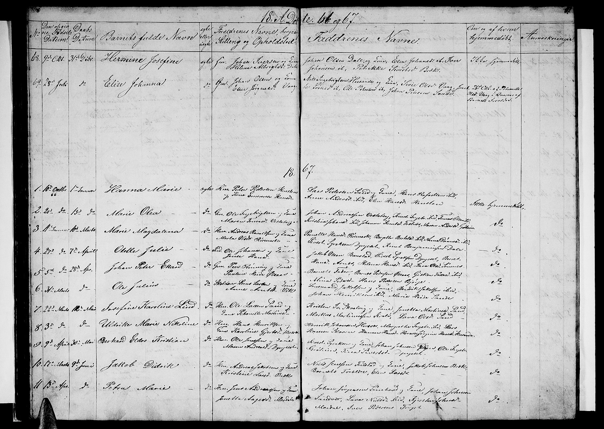 Ministerialprotokoller, klokkerbøker og fødselsregistre - Nordland, SAT/A-1459/812/L0187: Parish register (copy) no. 812C05, 1850-1883, p. 47