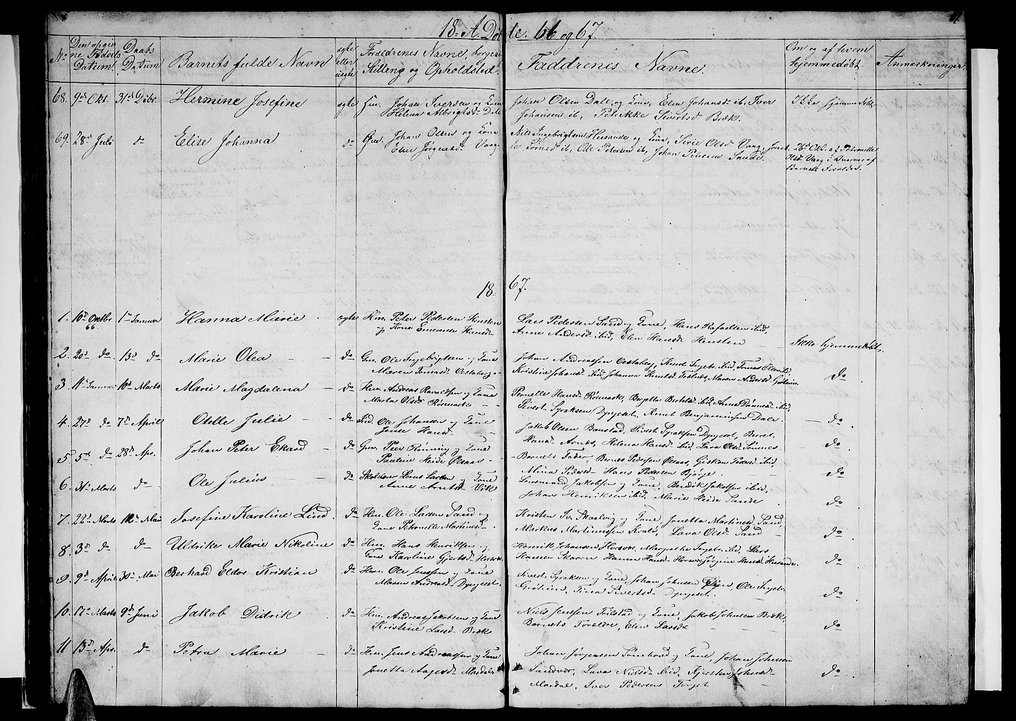 Ministerialprotokoller, klokkerbøker og fødselsregistre - Nordland, AV/SAT-A-1459/812/L0187: Parish register (copy) no. 812C05, 1850-1883, p. 47