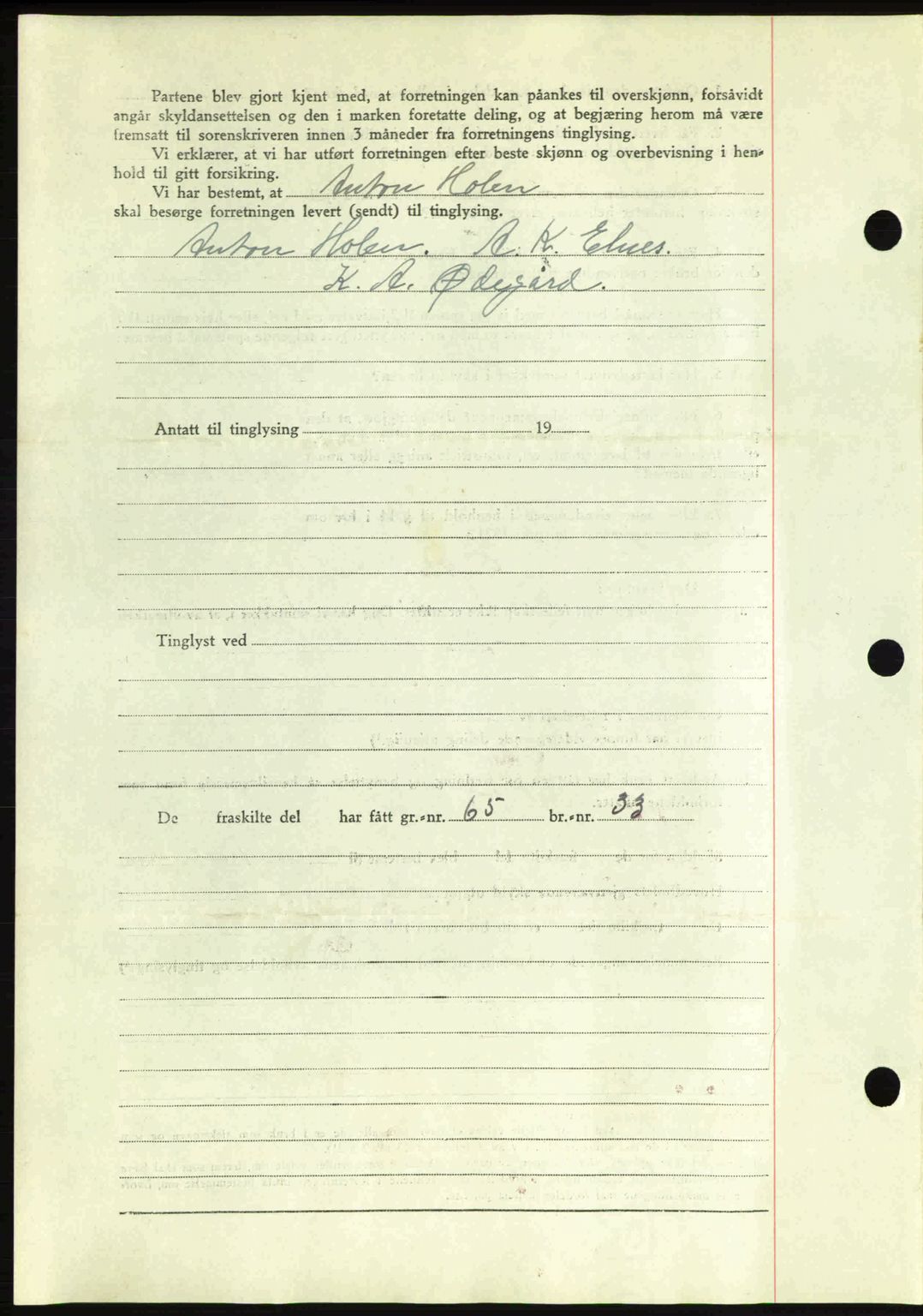 Romsdal sorenskriveri, AV/SAT-A-4149/1/2/2C: Mortgage book no. A10, 1941-1941, Diary no: : 1323/1941