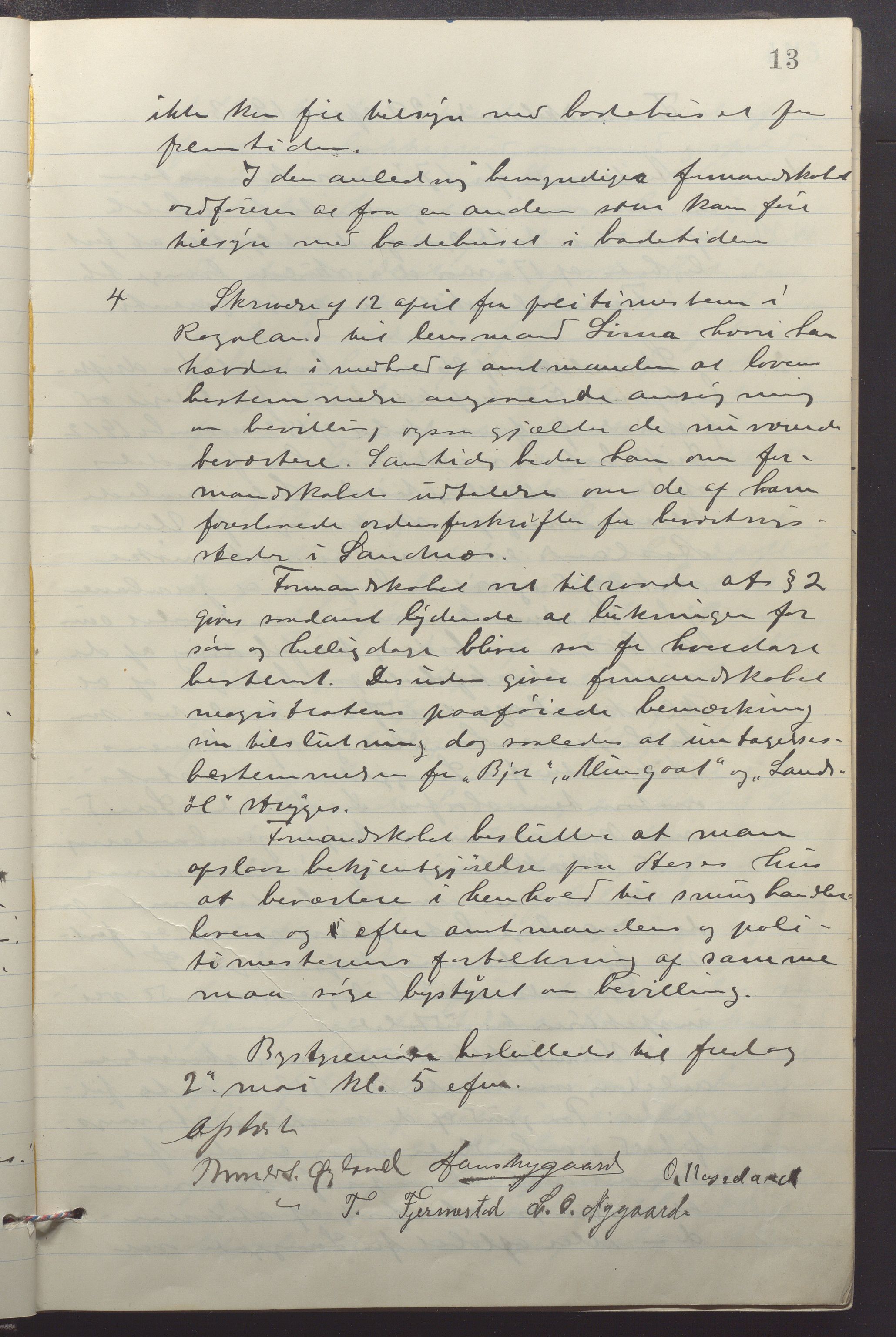 Sandnes kommune - Formannskapet og Bystyret, IKAR/K-100188/Aa/L0008: Møtebok, 1913-1917, p. 13