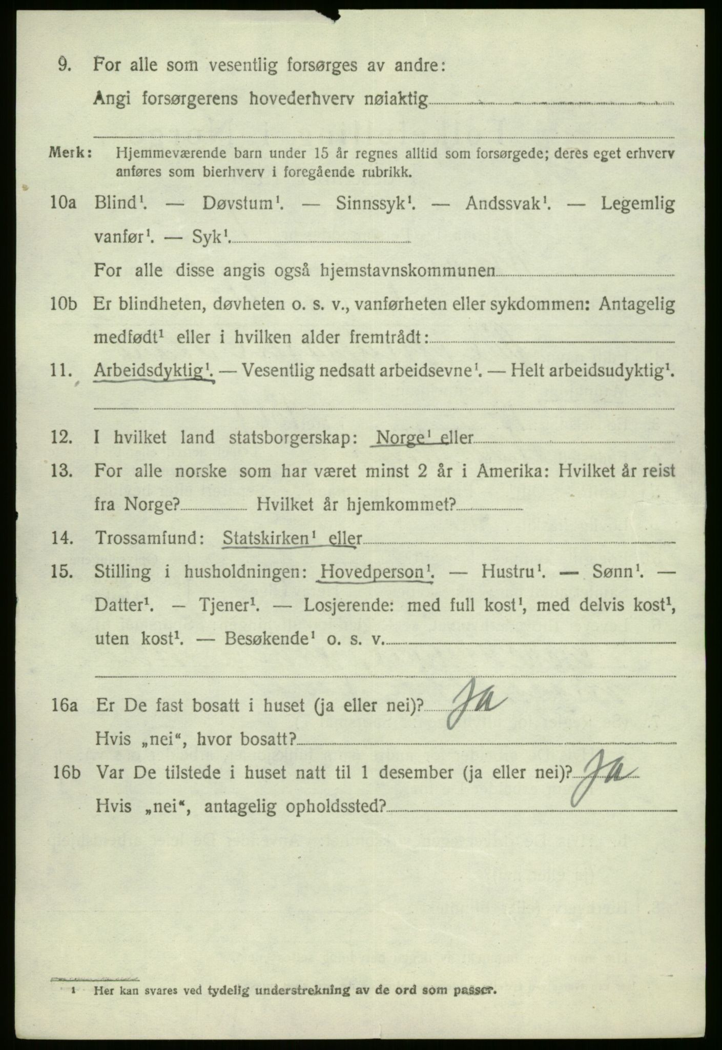 SAB, 1920 census for Kinn, 1920, p. 2544