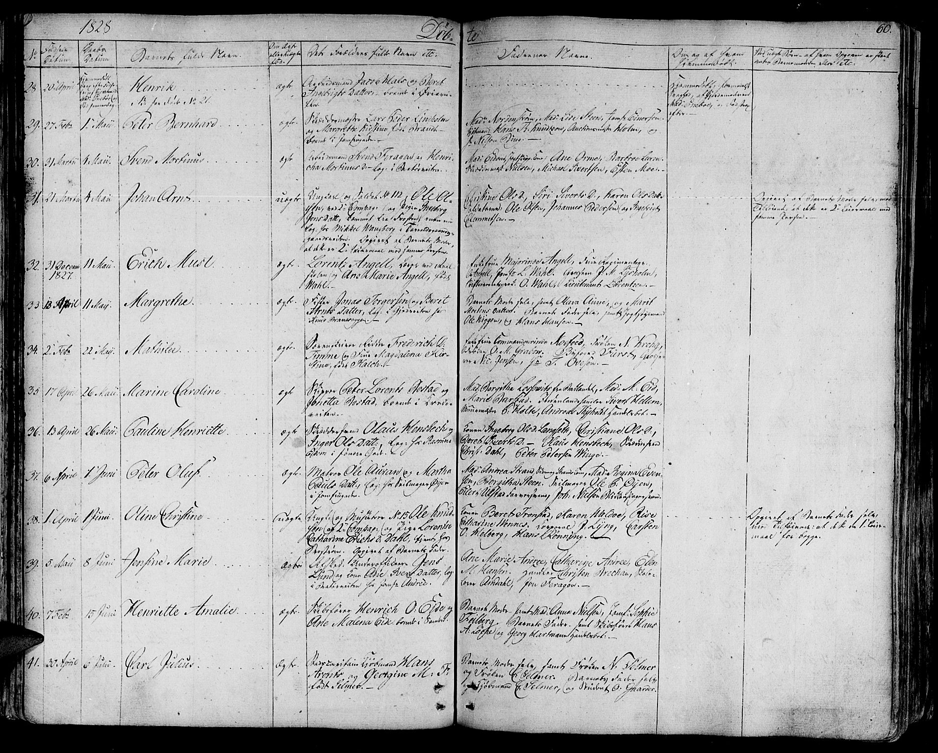 Ministerialprotokoller, klokkerbøker og fødselsregistre - Sør-Trøndelag, AV/SAT-A-1456/602/L0108: Parish register (official) no. 602A06, 1821-1839, p. 60