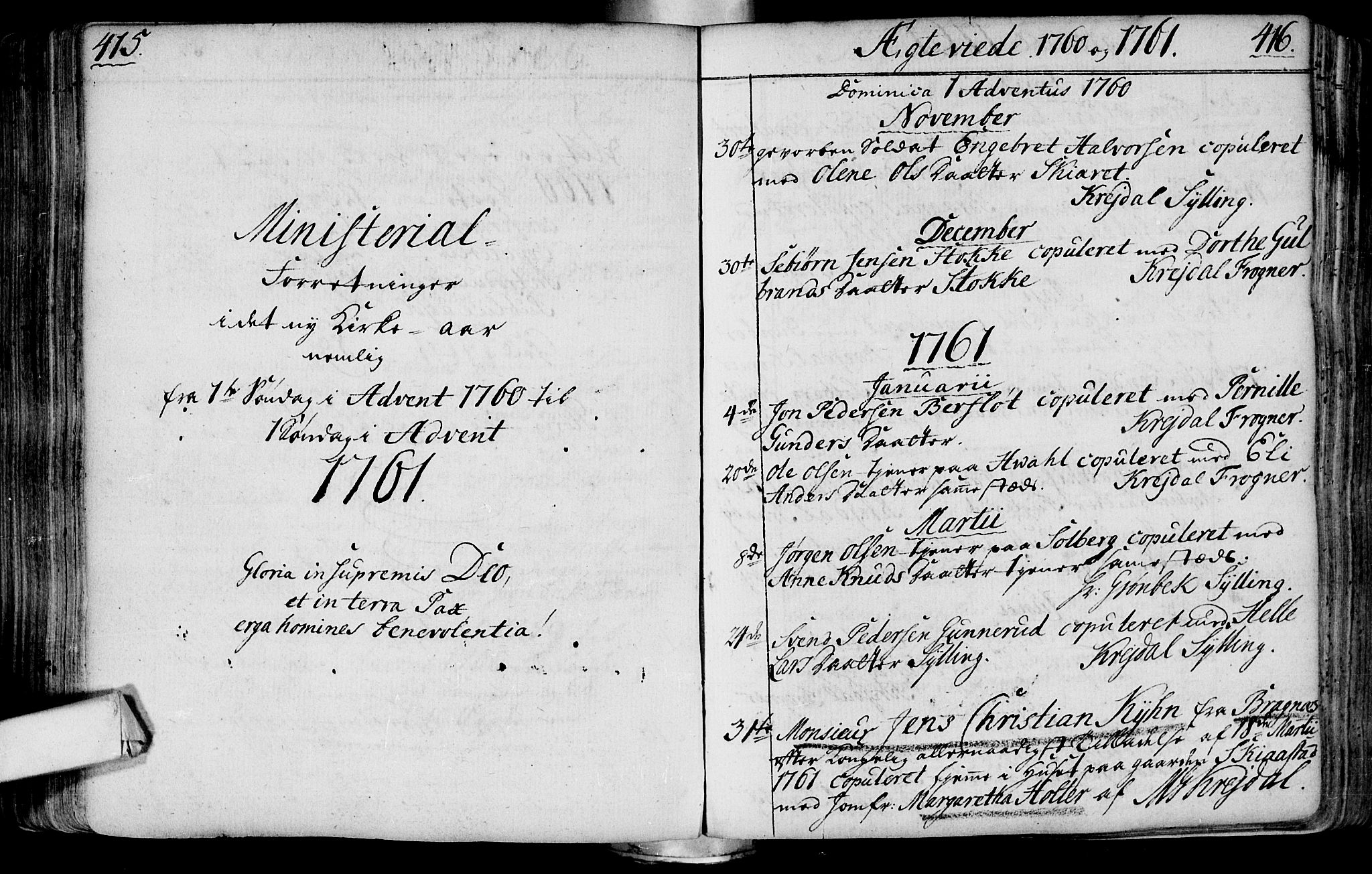 Lier kirkebøker, SAKO/A-230/F/Fa/L0004: Parish register (official) no. I 4, 1749-1764, p. 415-416