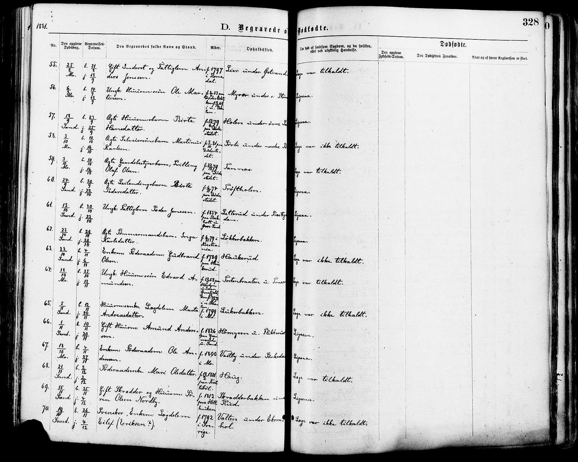 Nord-Odal prestekontor, AV/SAH-PREST-032/H/Ha/Haa/L0005: Parish register (official) no. 5, 1874-1885, p. 328