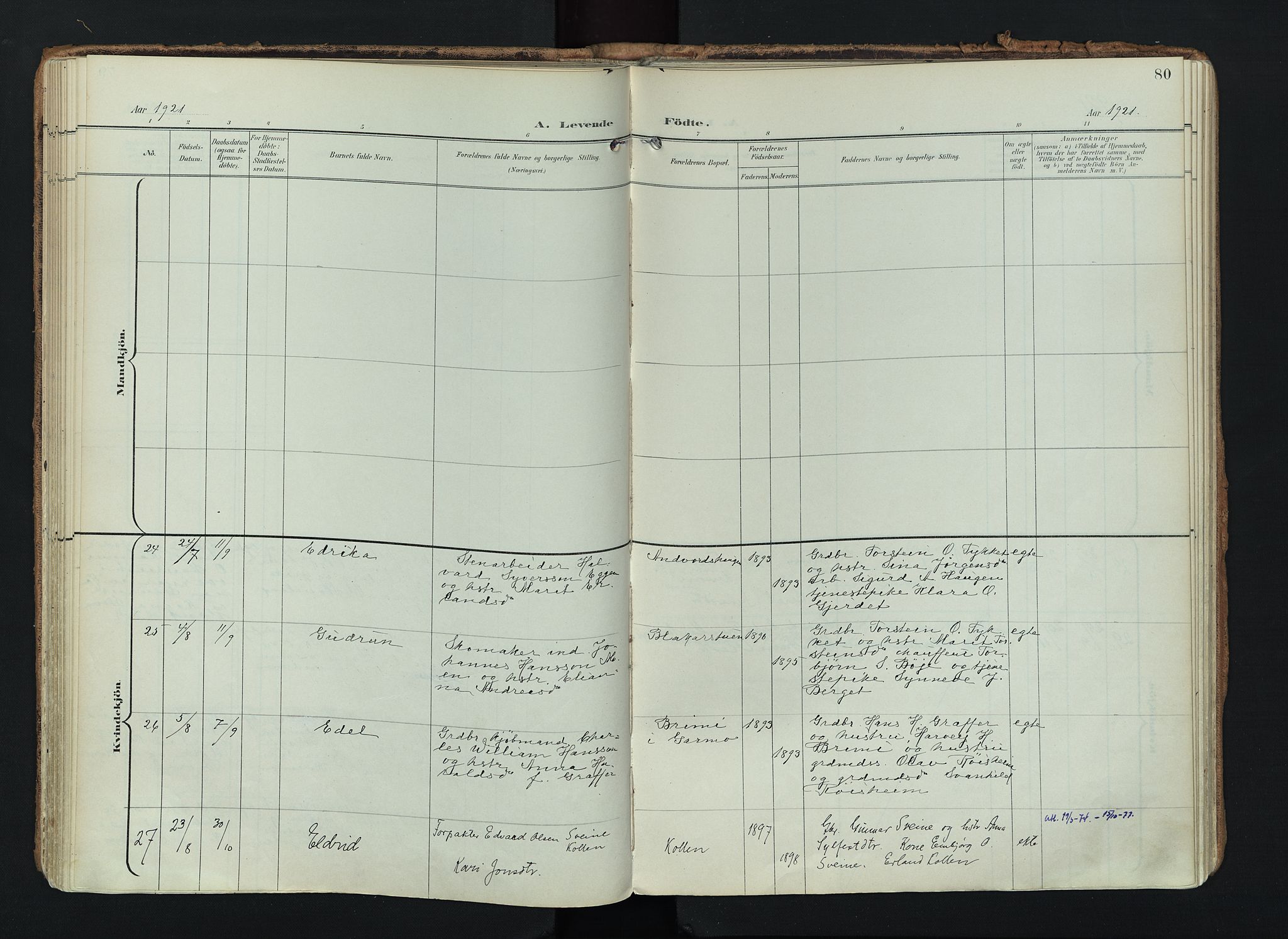Lom prestekontor, SAH/PREST-070/K/L0010: Parish register (official) no. 10, 1899-1926, p. 80