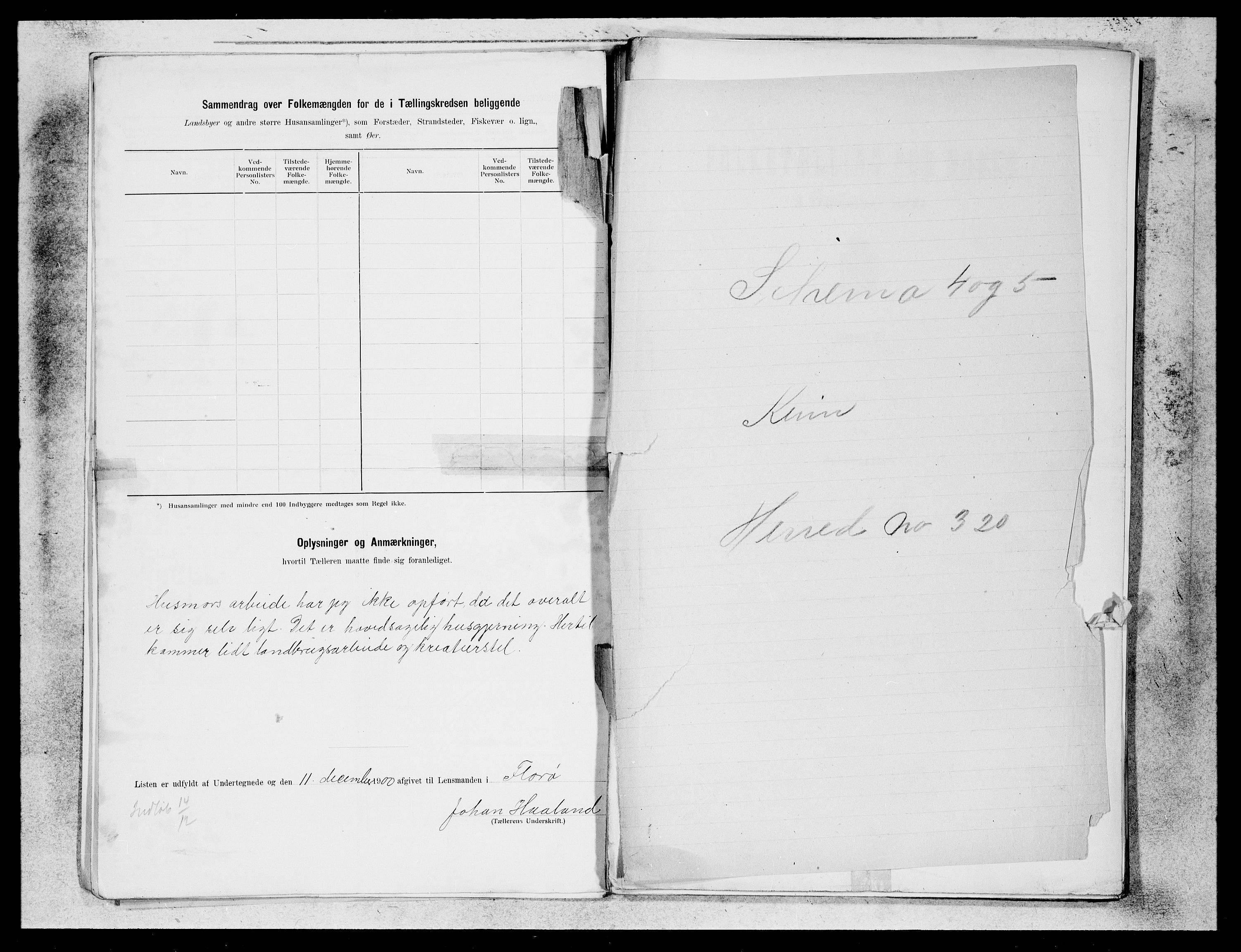 SAB, 1900 census for Vevring, 1900, p. 9