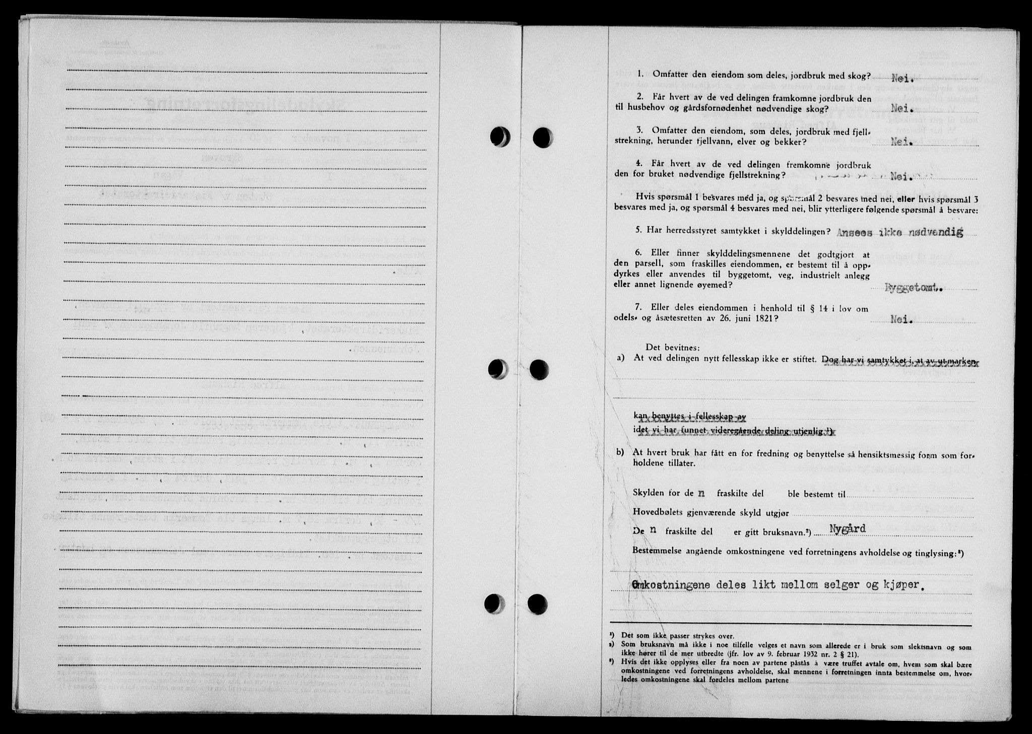 Lofoten sorenskriveri, SAT/A-0017/1/2/2C/L0020a: Mortgage book no. 20a, 1948-1949, Diary no: : 2842/1948