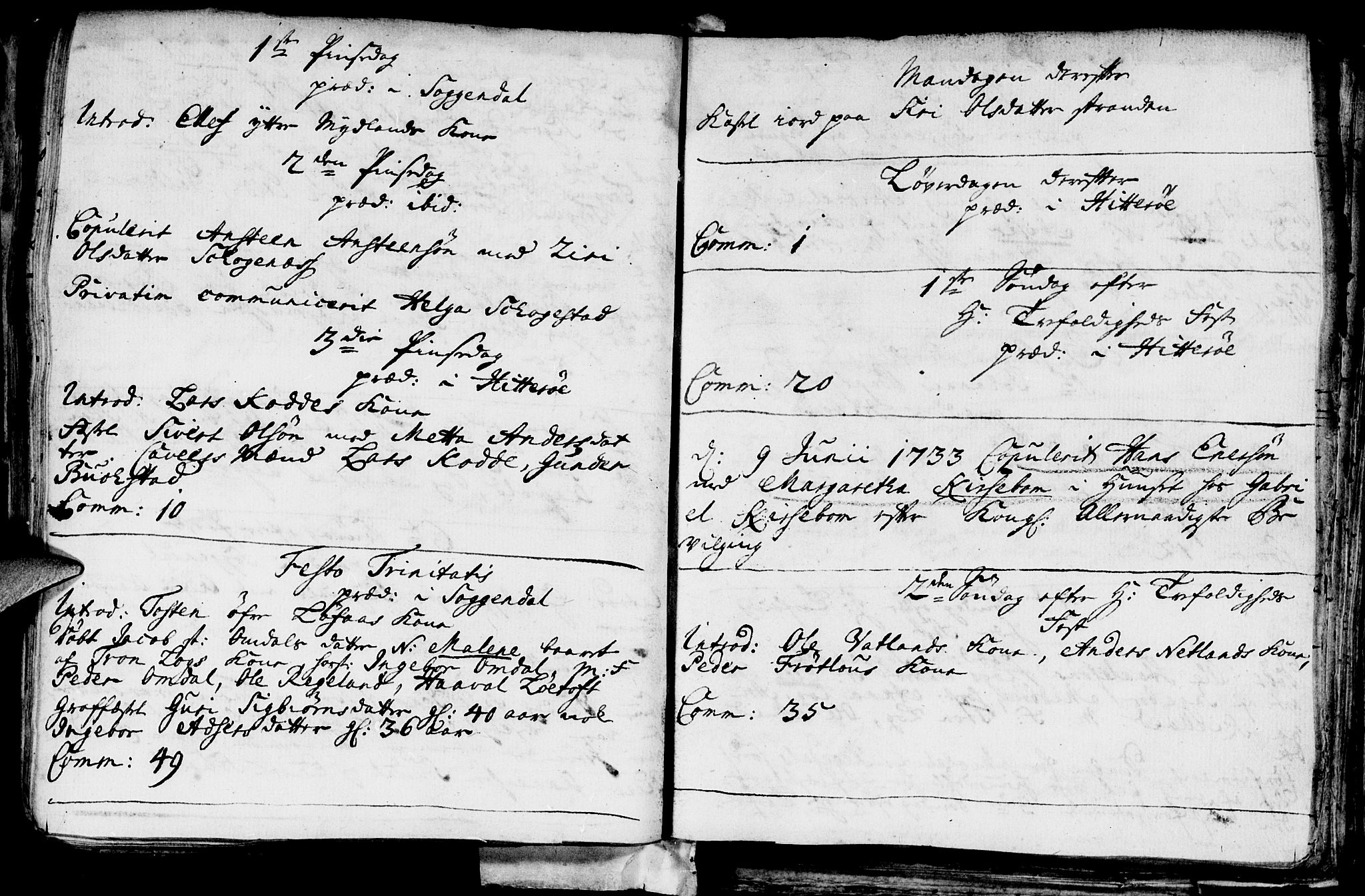 Sokndal sokneprestkontor, AV/SAST-A-101808: Parish register (official) no. A 1, 1729-1740