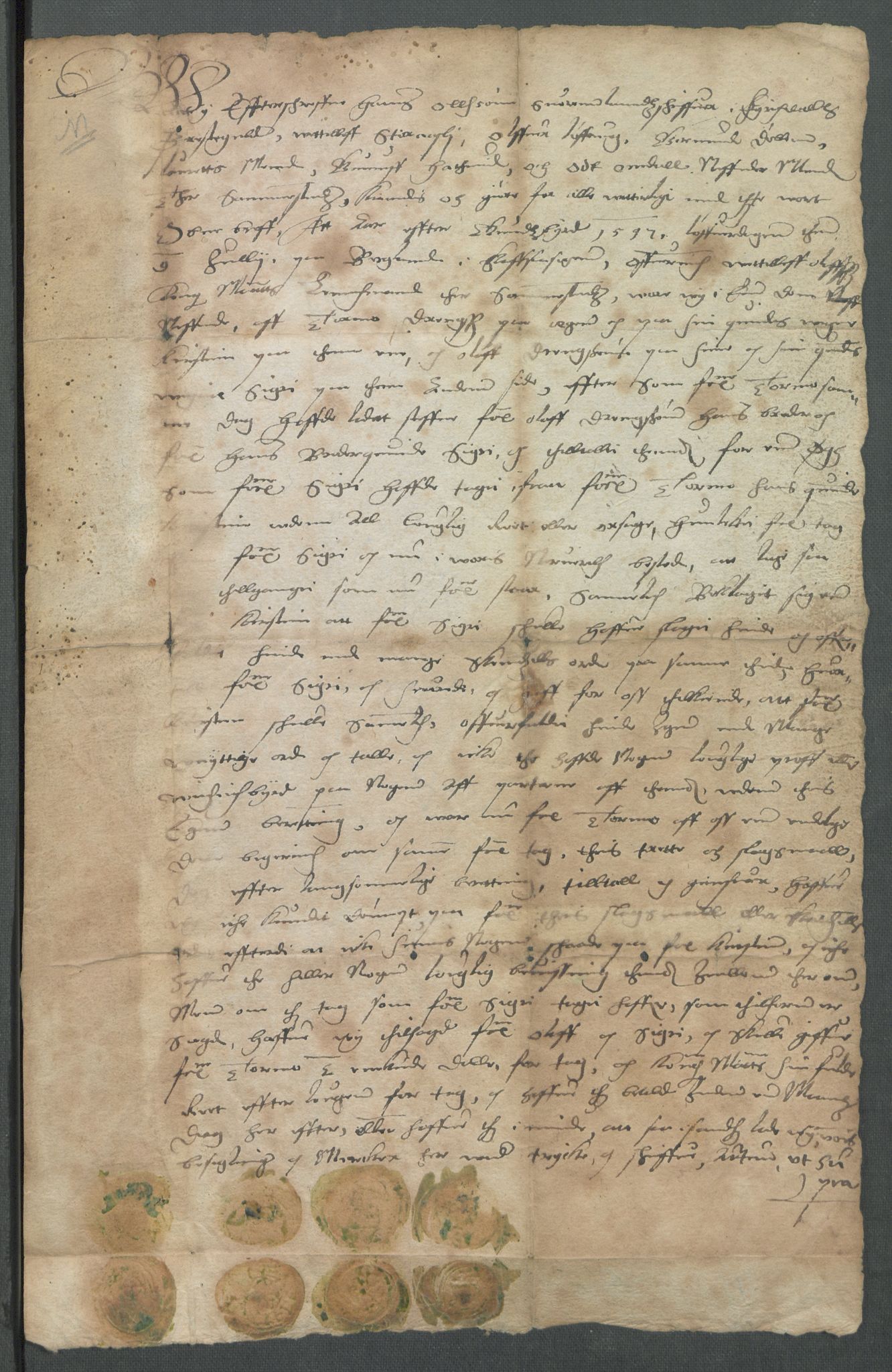 Riksarkivets diplomsamling, AV/RA-EA-5965/F02/L0104: Dokumenter, 1597, p. 13
