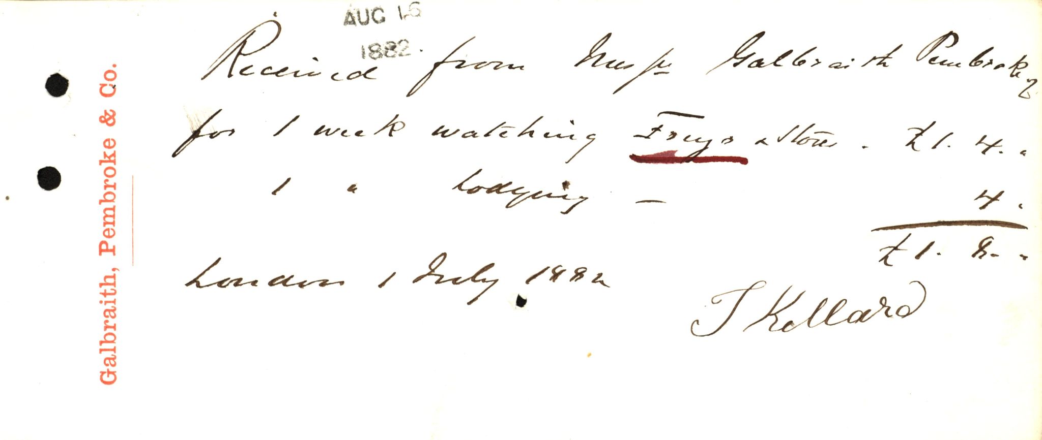 Pa 63 - Østlandske skibsassuranceforening, VEMU/A-1079/G/Ga/L0015/0010: Havaridokumenter / Cuba, Sirius, Freyr, Noatun, Frey, 1882, p. 42