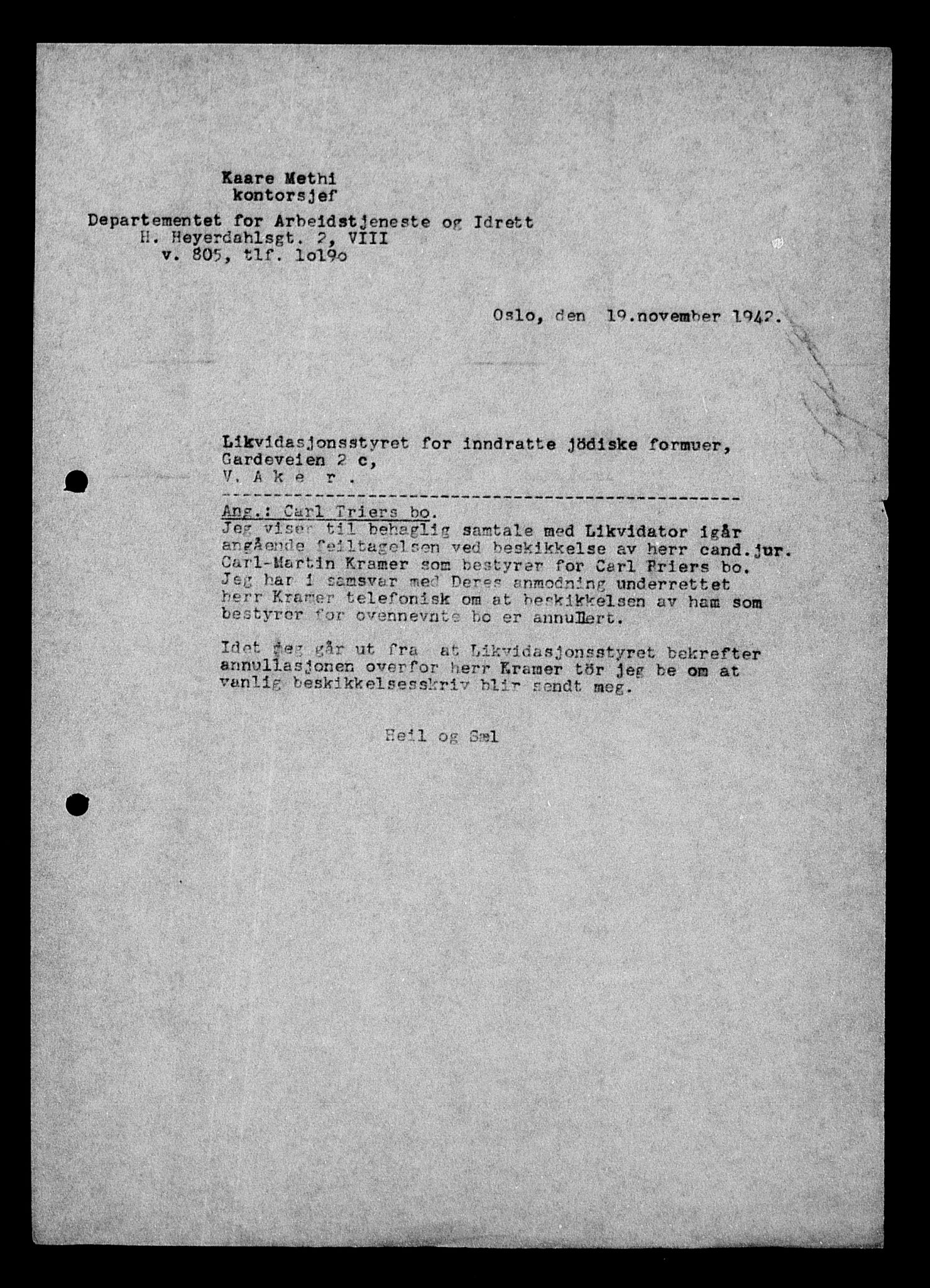 Justisdepartementet, Tilbakeføringskontoret for inndratte formuer, AV/RA-S-1564/H/Hc/Hcc/L0984: --, 1945-1947, p. 397