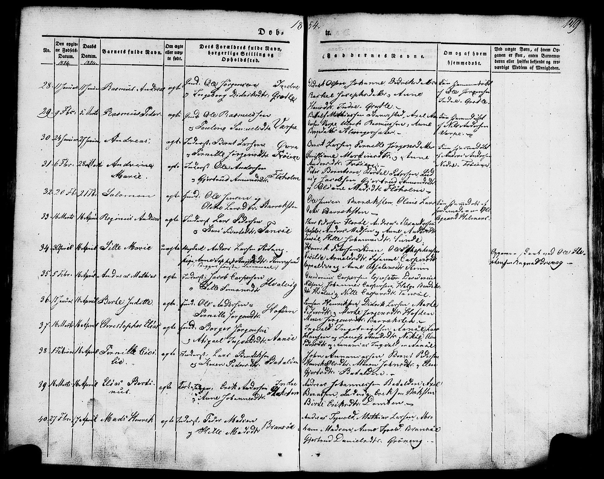 Kinn sokneprestembete, AV/SAB-A-80801/H/Haa/Haaa/L0005: Parish register (official) no. A 5, 1841-1857, p. 149