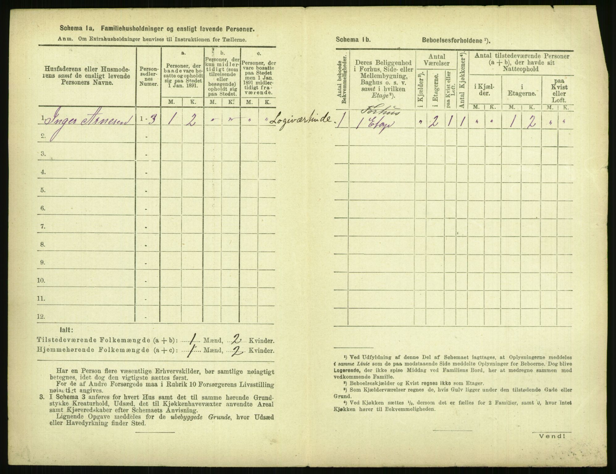 RA, 1891 census for 0806 Skien, 1891, p. 851