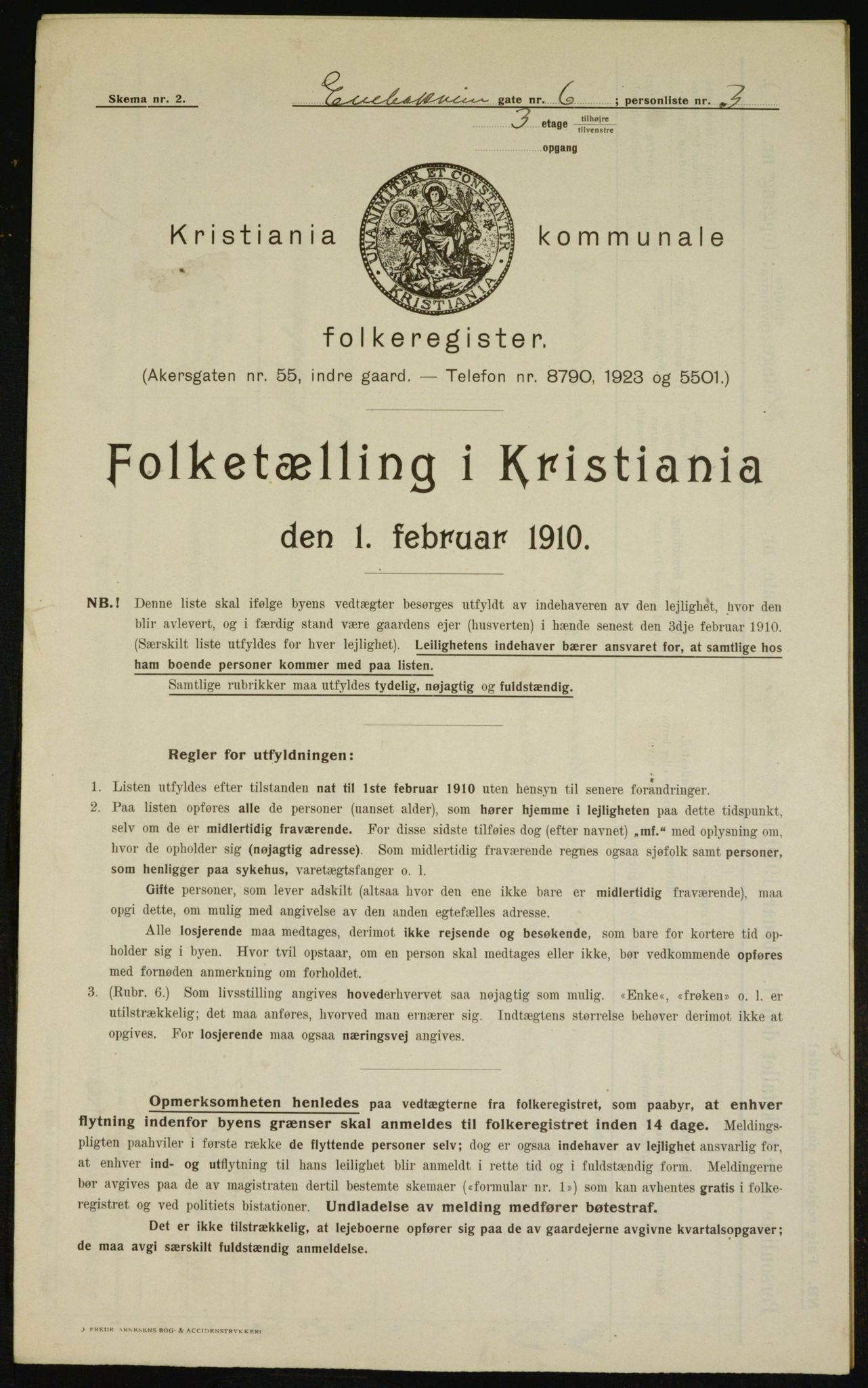 OBA, Municipal Census 1910 for Kristiania, 1910, p. 19220