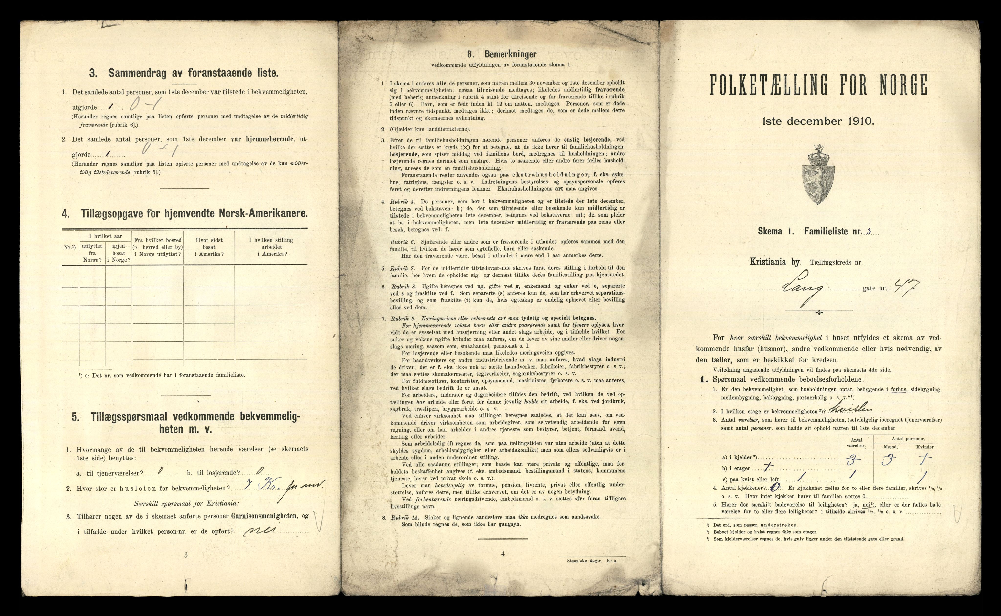 RA, 1910 census for Kristiania, 1910, p. 55339