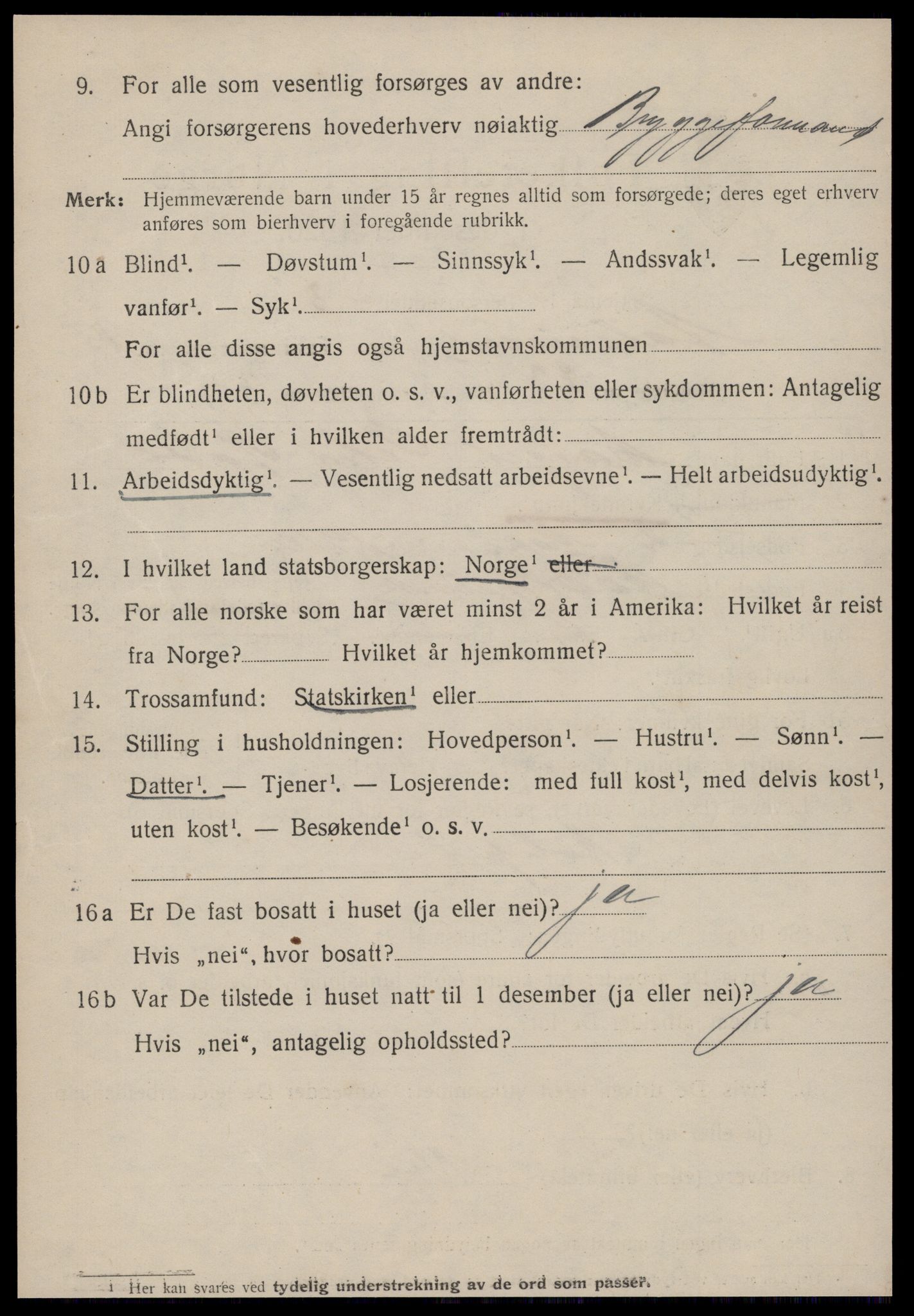 SAT, 1920 census for Ålesund, 1920, p. 30297