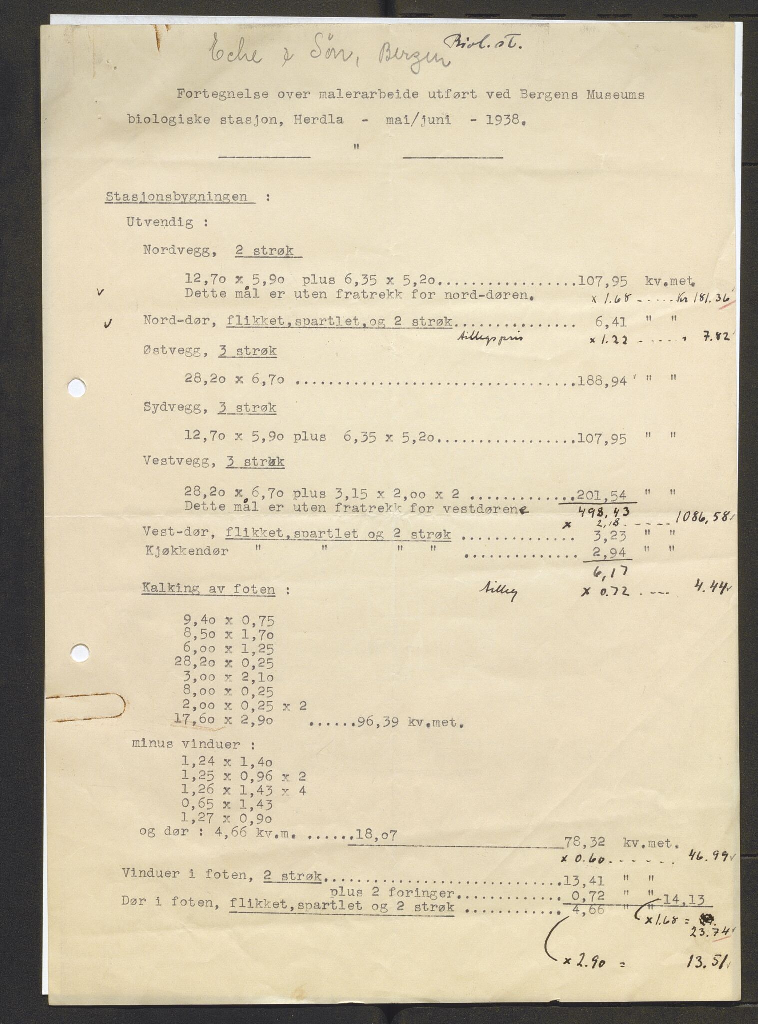 Bergens Museum, AV/SAB-A-17301/13/D/L0002: Korrespondanse , 1928-1940, p. 428