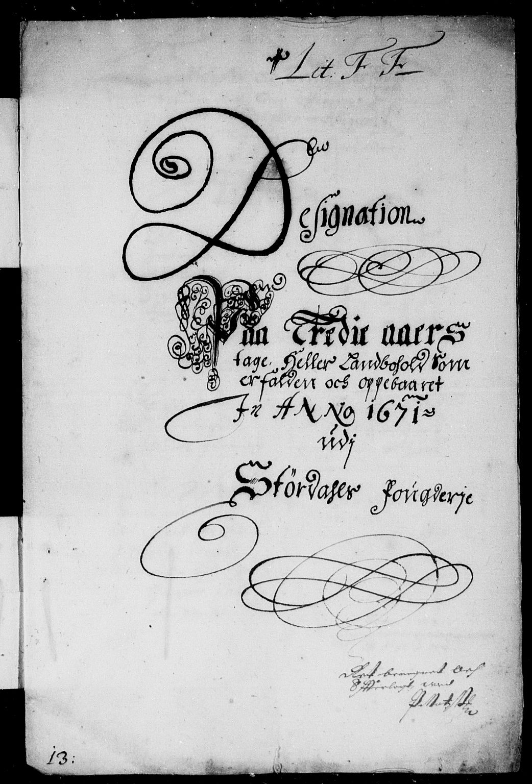 Rentekammeret inntil 1814, Reviderte regnskaper, Stiftamtstueregnskaper, Trondheim stiftamt og Nordland amt, AV/RA-EA-6044/R/Rd/L0033: Trondheim stiftamt, 1671