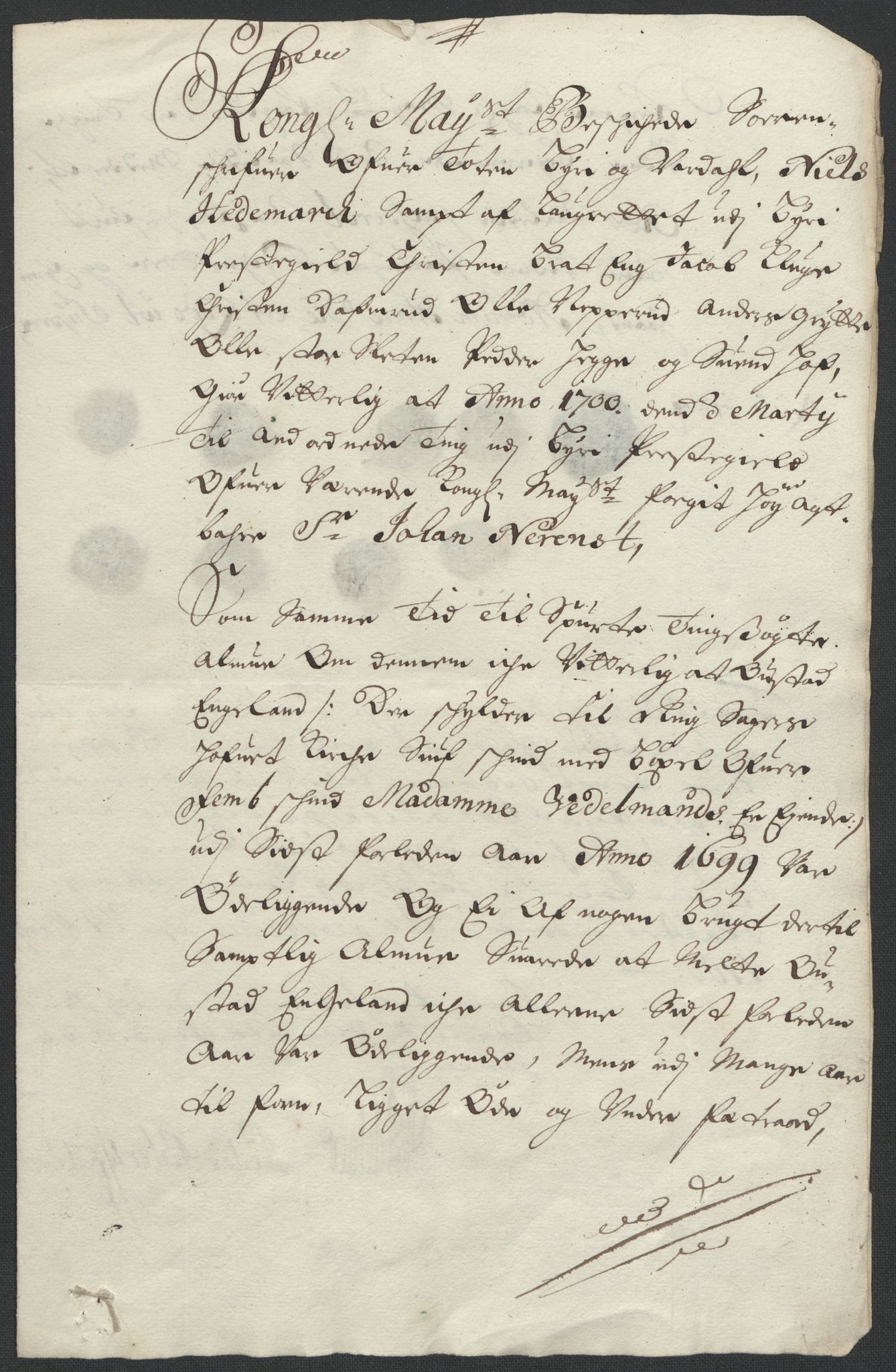 Rentekammeret inntil 1814, Reviderte regnskaper, Fogderegnskap, AV/RA-EA-4092/R18/L1297: Fogderegnskap Hadeland, Toten og Valdres, 1699, p. 447