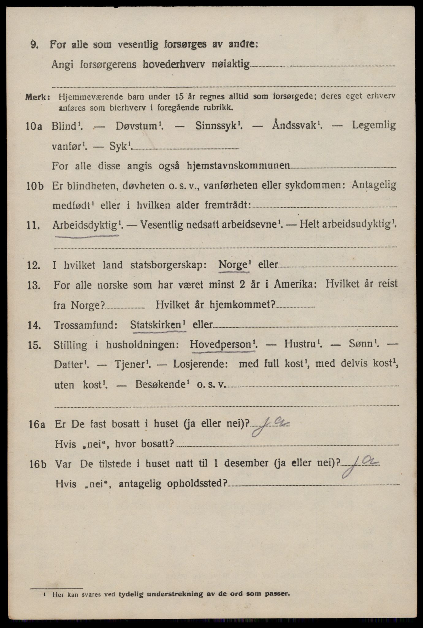 SAST, 1920 census for Vikedal, 1920, p. 3388