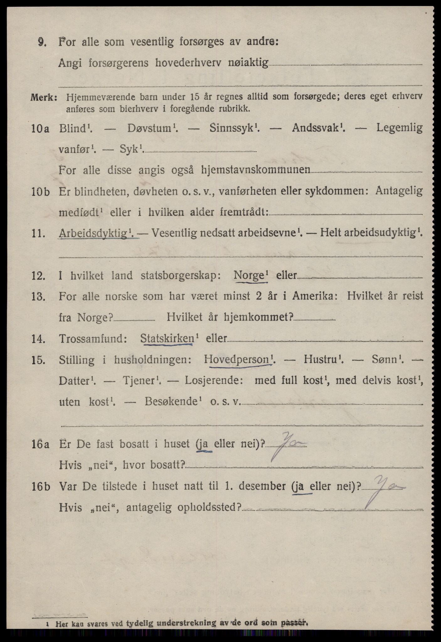 SAT, 1920 census for Tustna, 1920, p. 1458