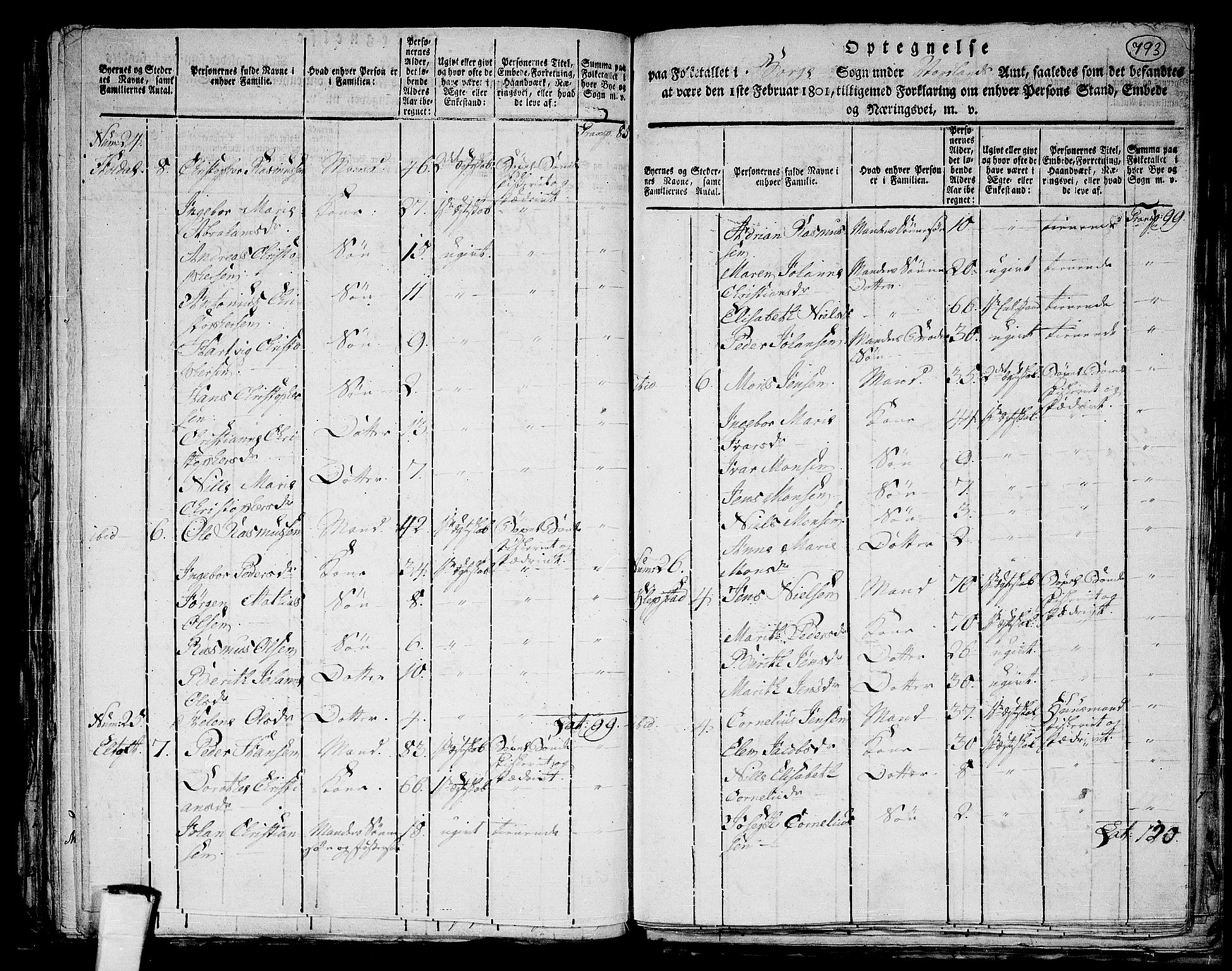 RA, 1801 census for 1862P Borge, 1801, p. 792b-793a