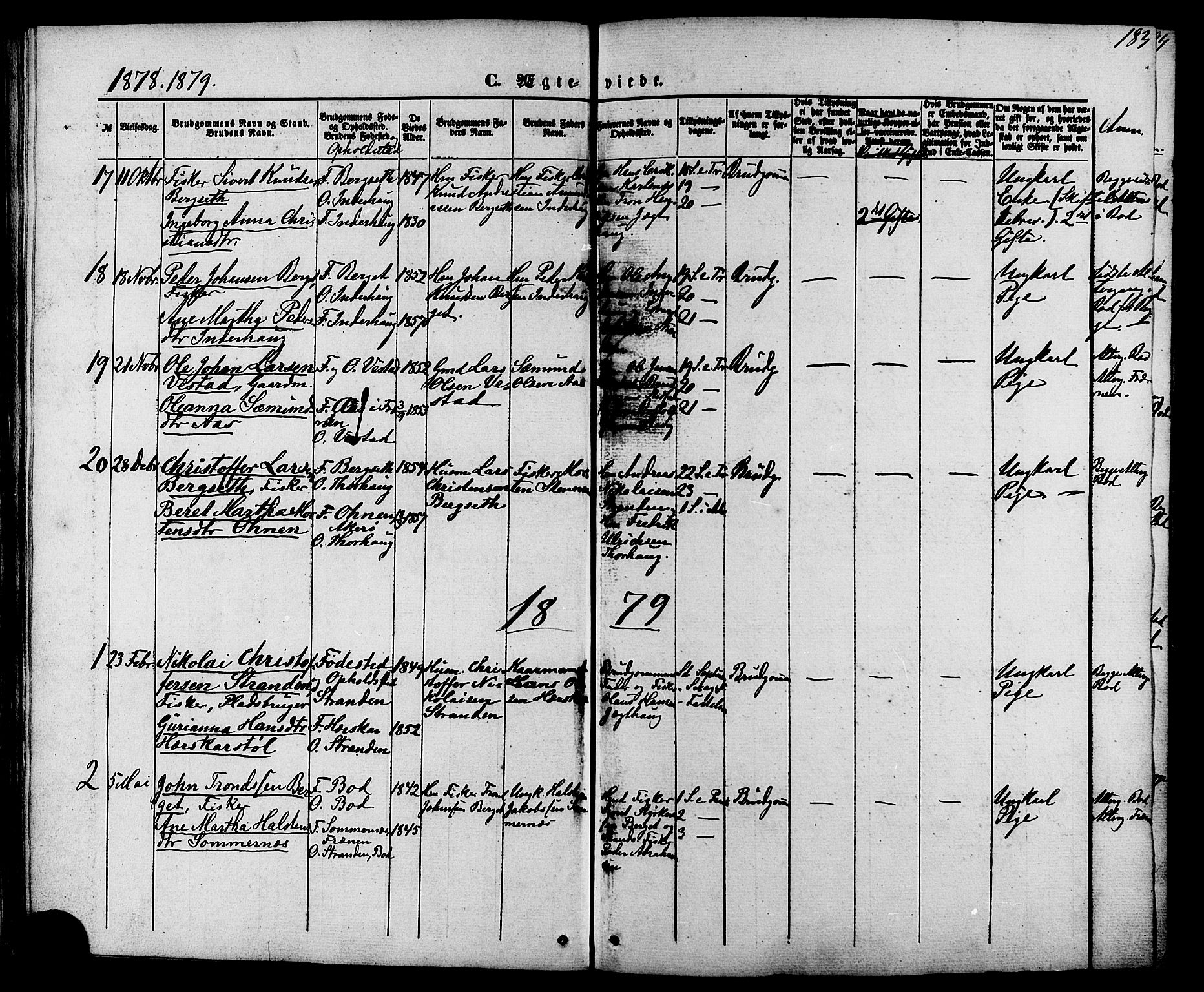 Ministerialprotokoller, klokkerbøker og fødselsregistre - Møre og Romsdal, AV/SAT-A-1454/566/L0768: Parish register (official) no. 566A07, 1869-1881, p. 183