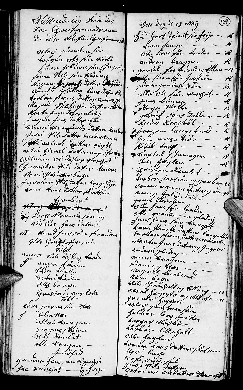 Holt sokneprestkontor, AV/SAK-1111-0021/F/Fb/L0004: Parish register (copy) no. B 4, 1730-1746, p. 169