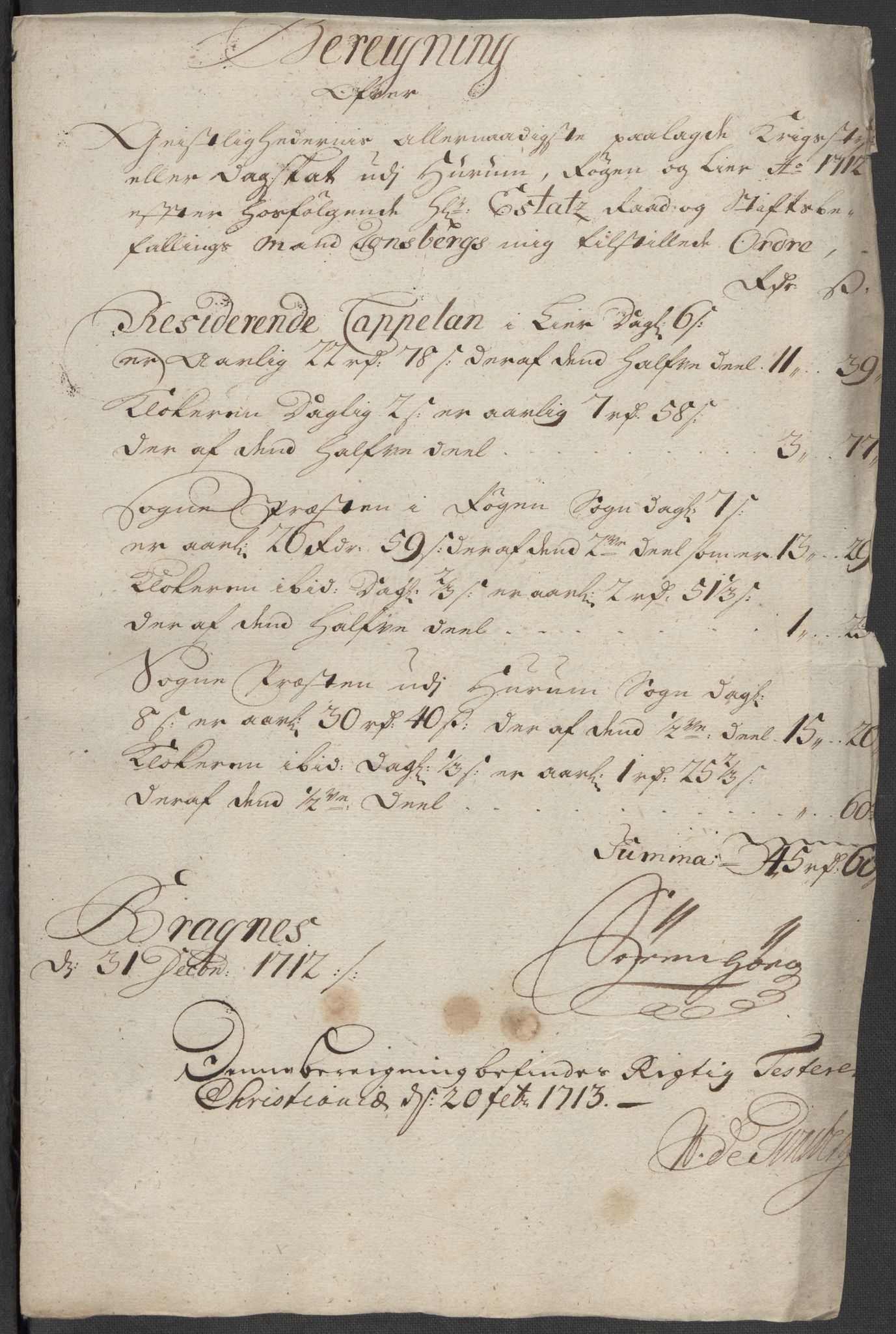 Rentekammeret inntil 1814, Reviderte regnskaper, Fogderegnskap, RA/EA-4092/R31/L1707: Fogderegnskap Hurum, Røyken, Eiker, Lier og Buskerud, 1712, p. 230
