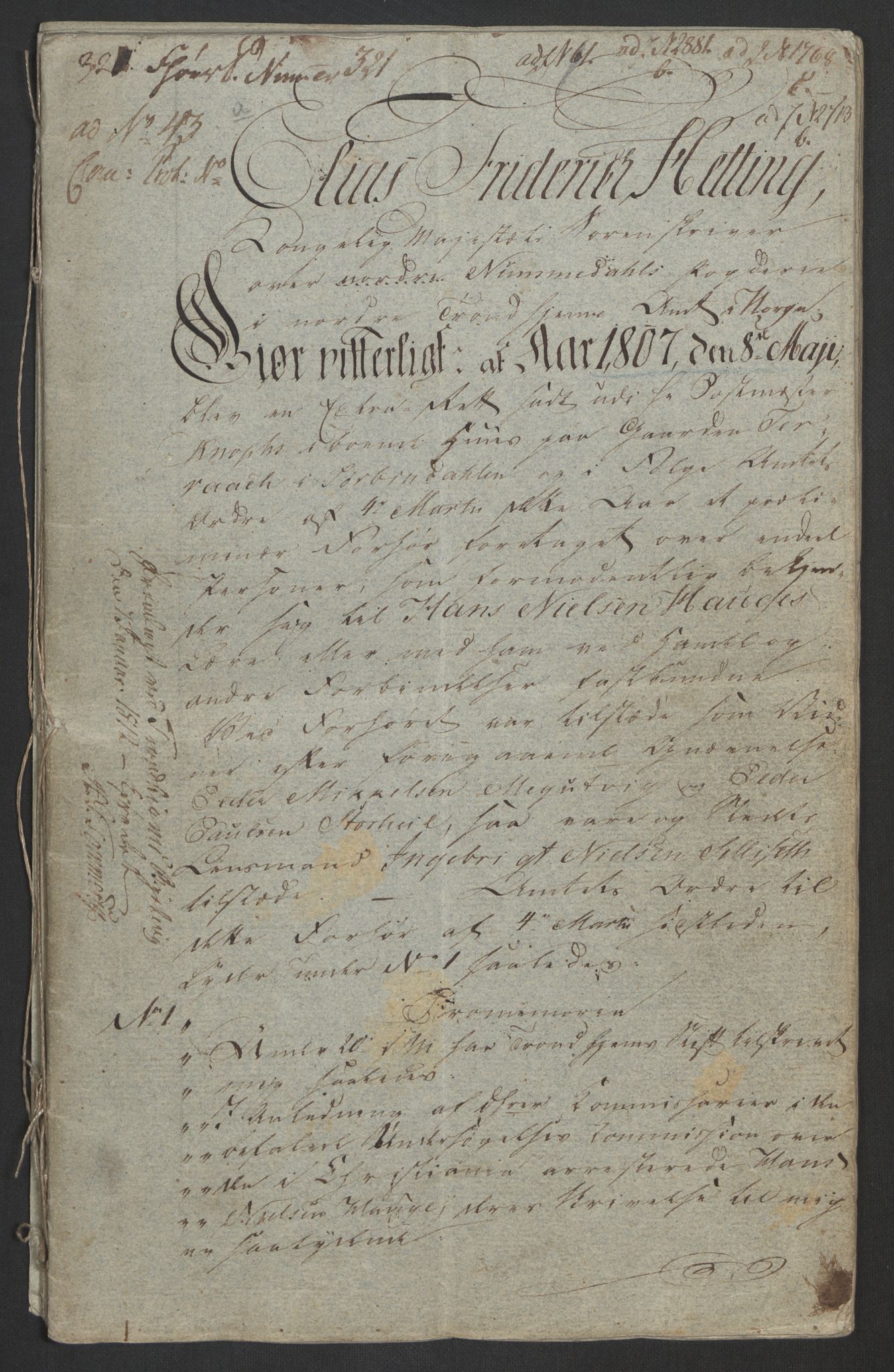 Justisdepartementet, Kommisjon i saken mot Hans Nielsen Hauge 1804, AV/RA-S-1151/D/L0005: Hans Nielsen Hauges sak, 1813, p. 151