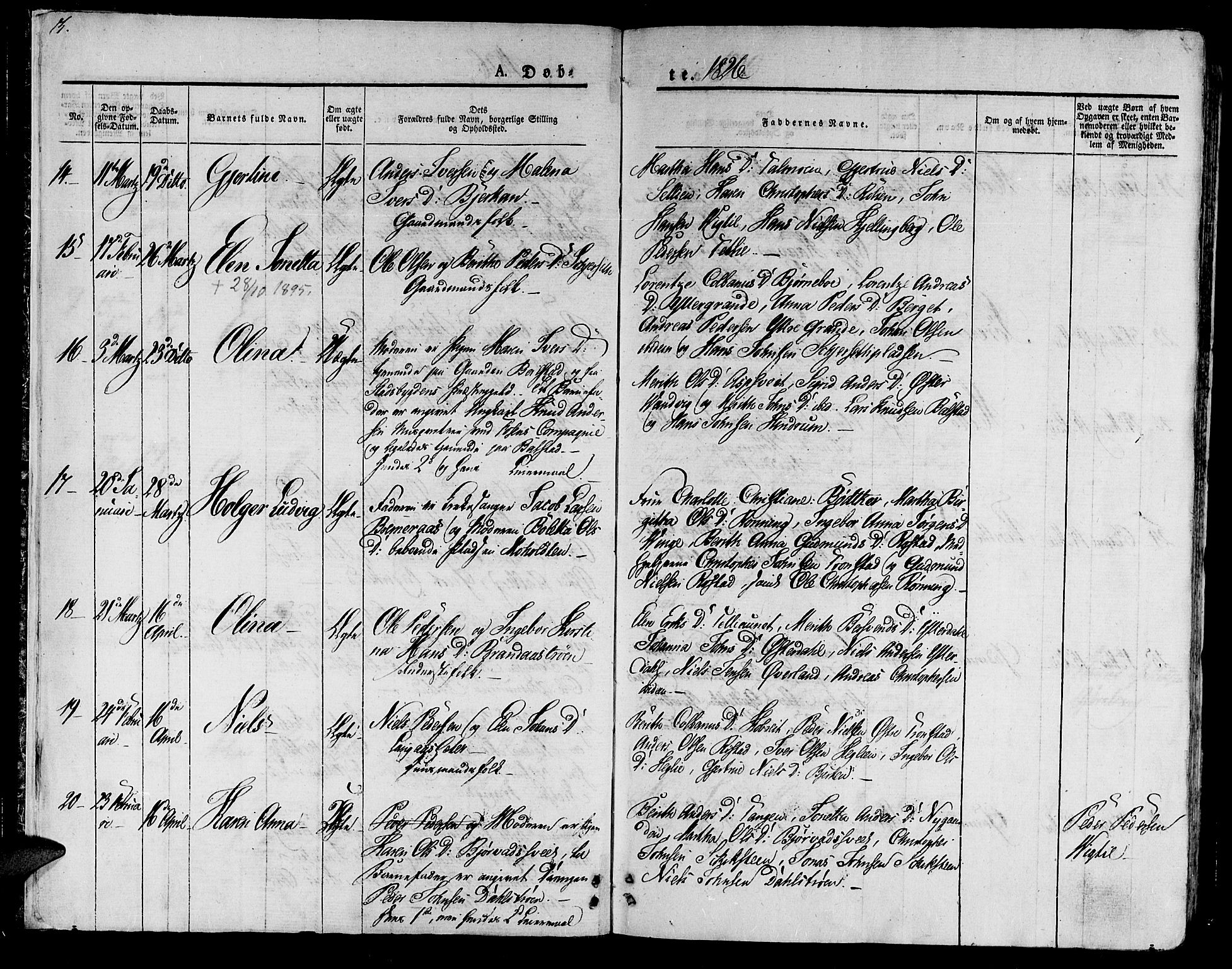 Ministerialprotokoller, klokkerbøker og fødselsregistre - Nord-Trøndelag, SAT/A-1458/701/L0006: Parish register (official) no. 701A06, 1825-1841, p. 3