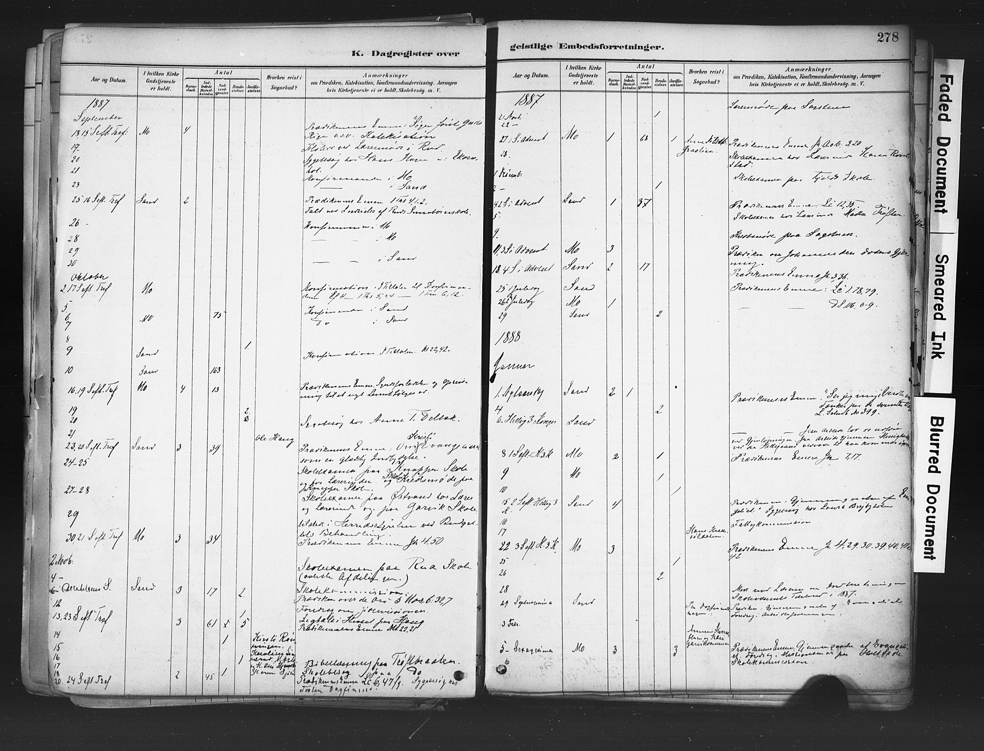 Nord-Odal prestekontor, AV/SAH-PREST-032/H/Ha/Haa/L0006: Parish register (official) no. 6, 1886-1901, p. 278