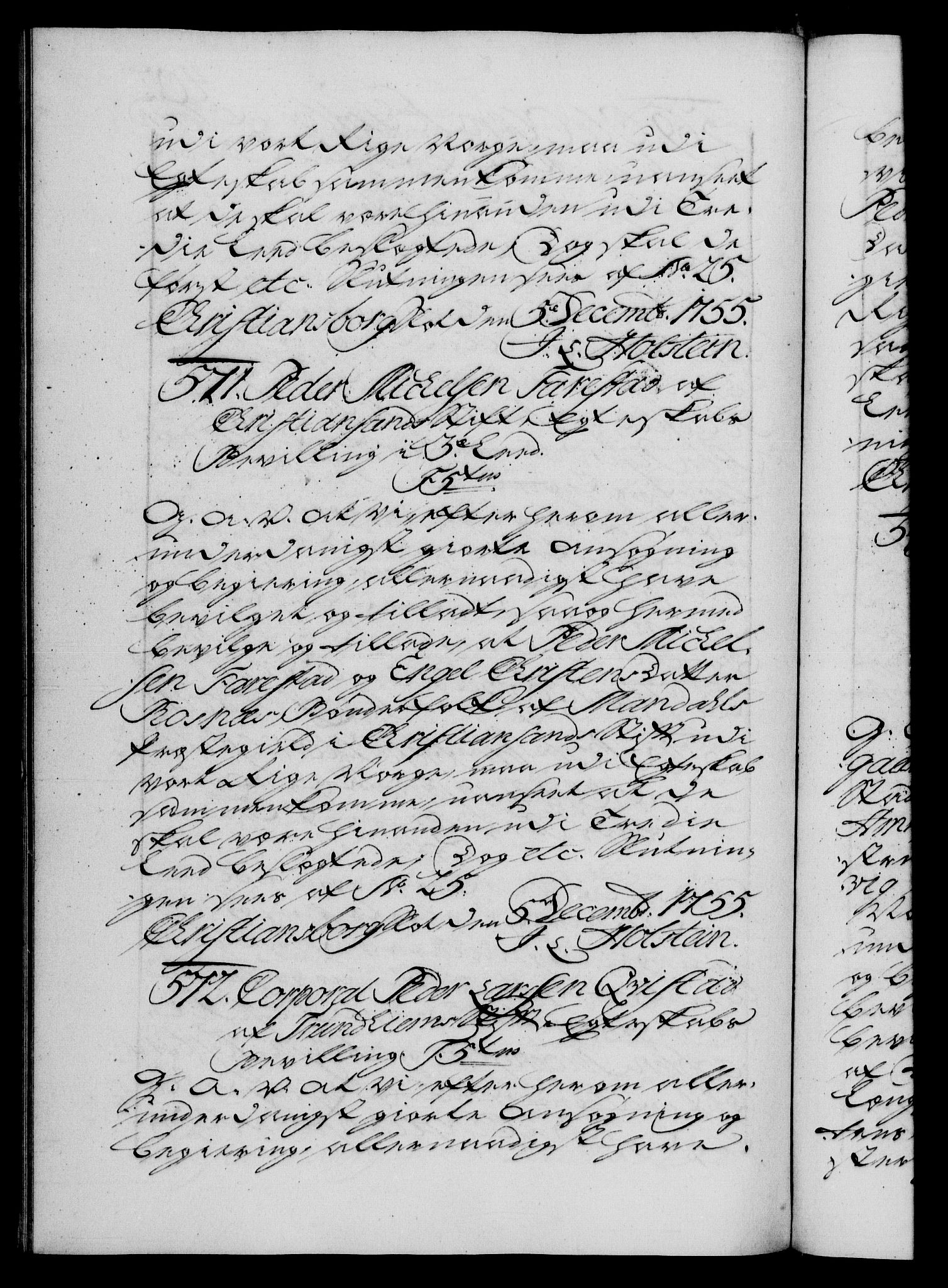 Danske Kanselli 1572-1799, AV/RA-EA-3023/F/Fc/Fca/Fcaa/L0039: Norske registre, 1755-1756, p. 402b