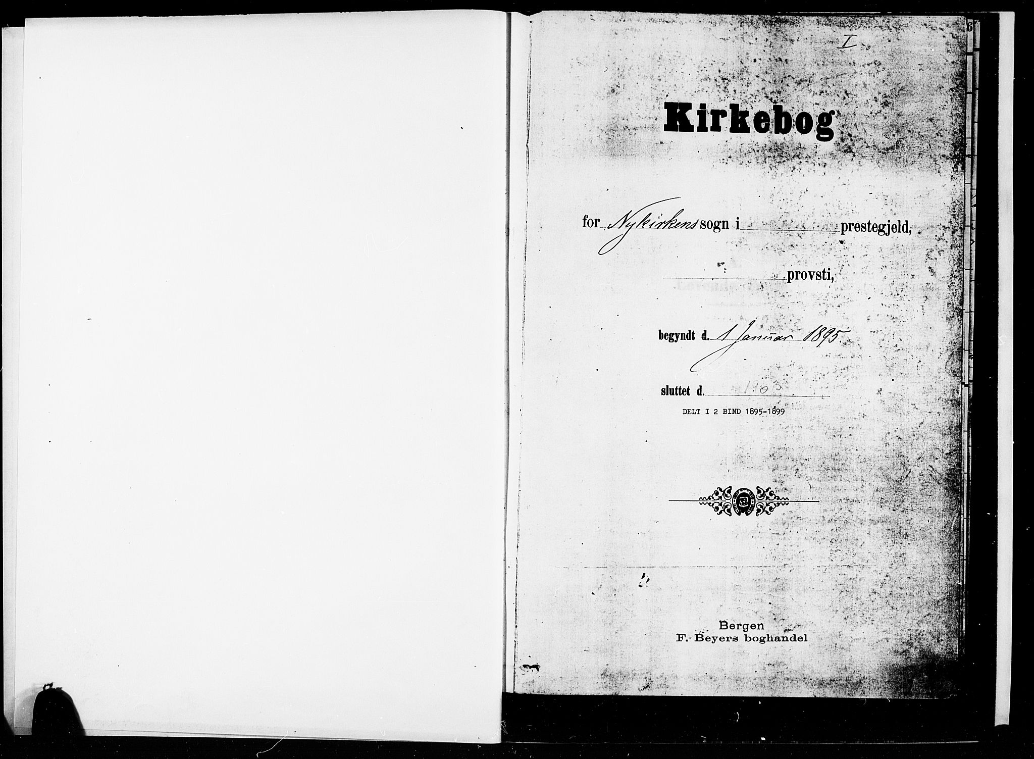 Nykirken Sokneprestembete, SAB/A-77101/H/Hab: Parish register (copy) no. B 3, 1895-1899