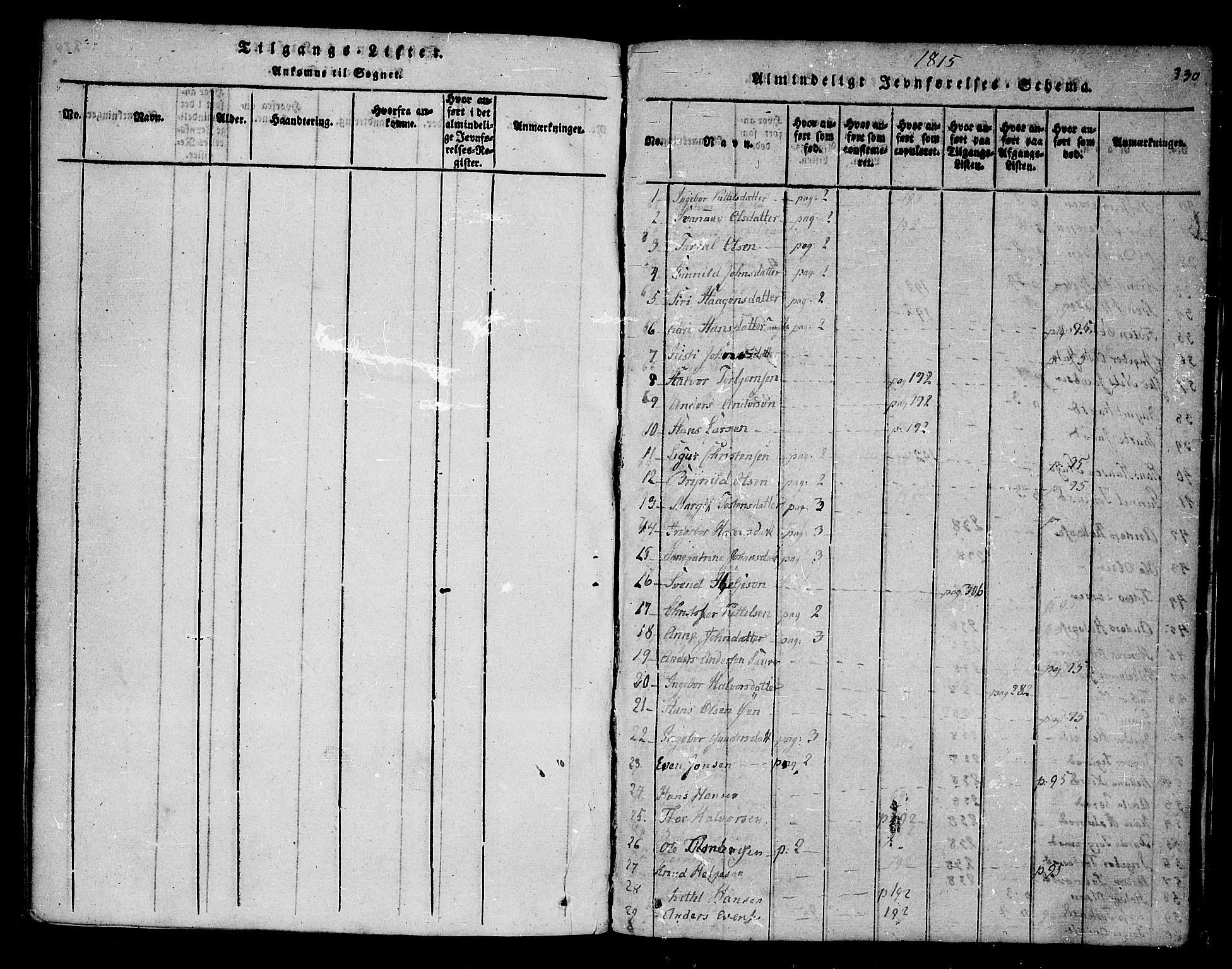 Sauherad kirkebøker, SAKO/A-298/F/Fa/L0005: Parish register (official) no. I 5, 1815-1829, p. 330