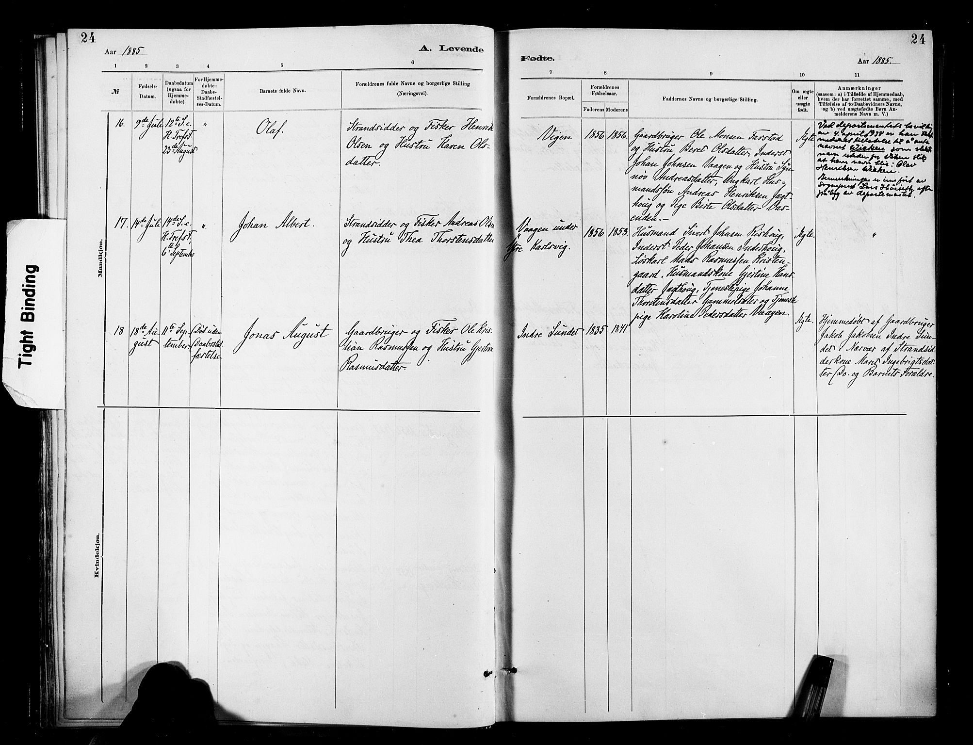 Ministerialprotokoller, klokkerbøker og fødselsregistre - Møre og Romsdal, AV/SAT-A-1454/566/L0769: Parish register (official) no. 566A08, 1881-1903, p. 24