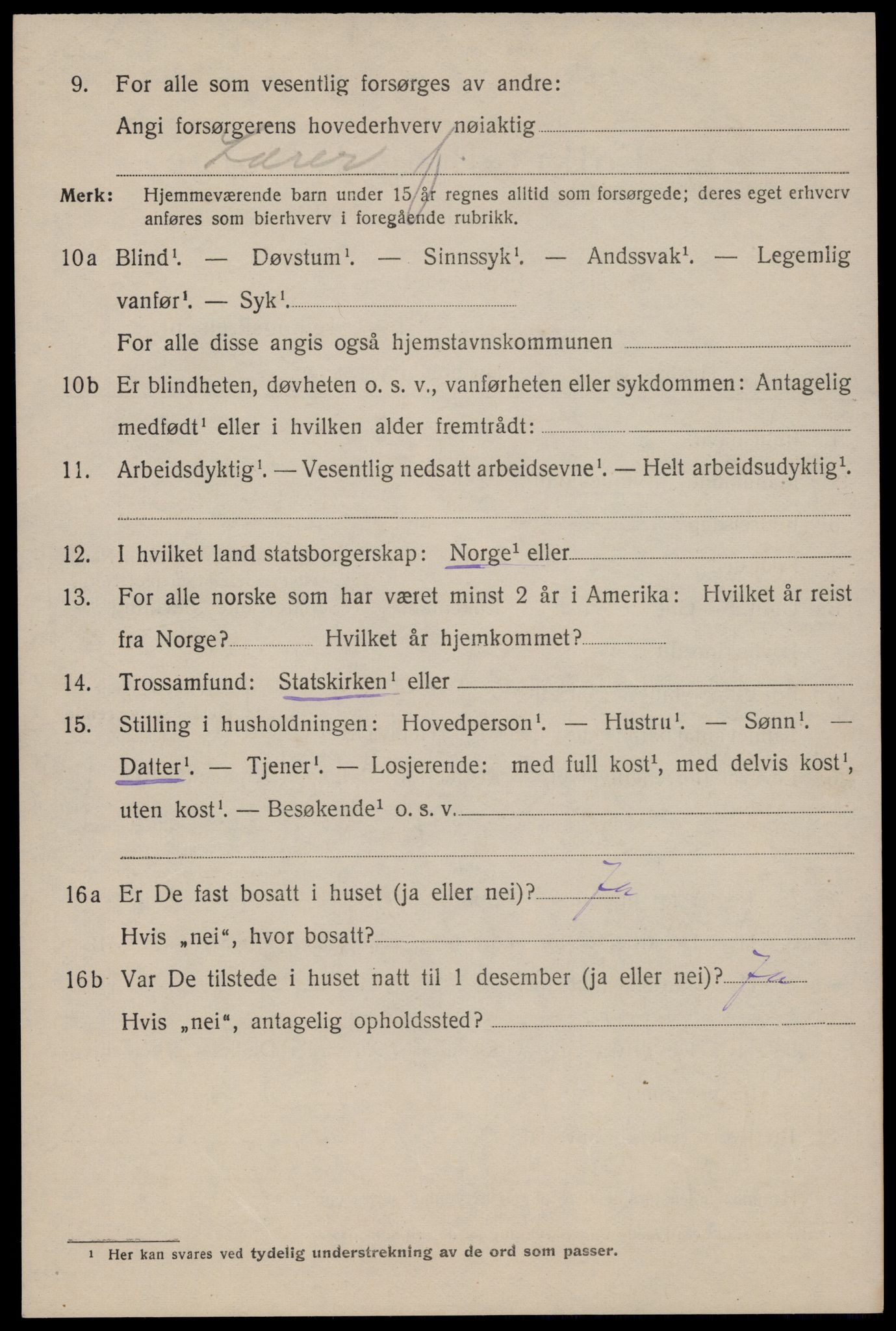 SAST, 1920 census for Stavanger, 1920, p. 82597