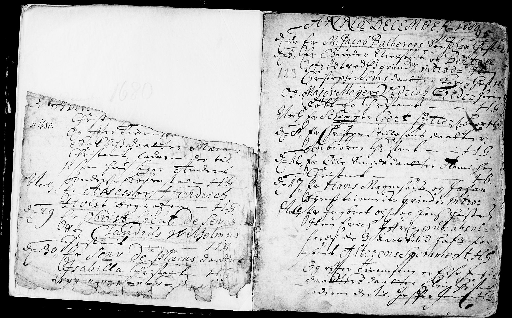 Bragernes kirkebøker, SAKO/A-6/F/Fa/L0002: Parish register (official) no. I 2, 1680-1705, p. 94-95