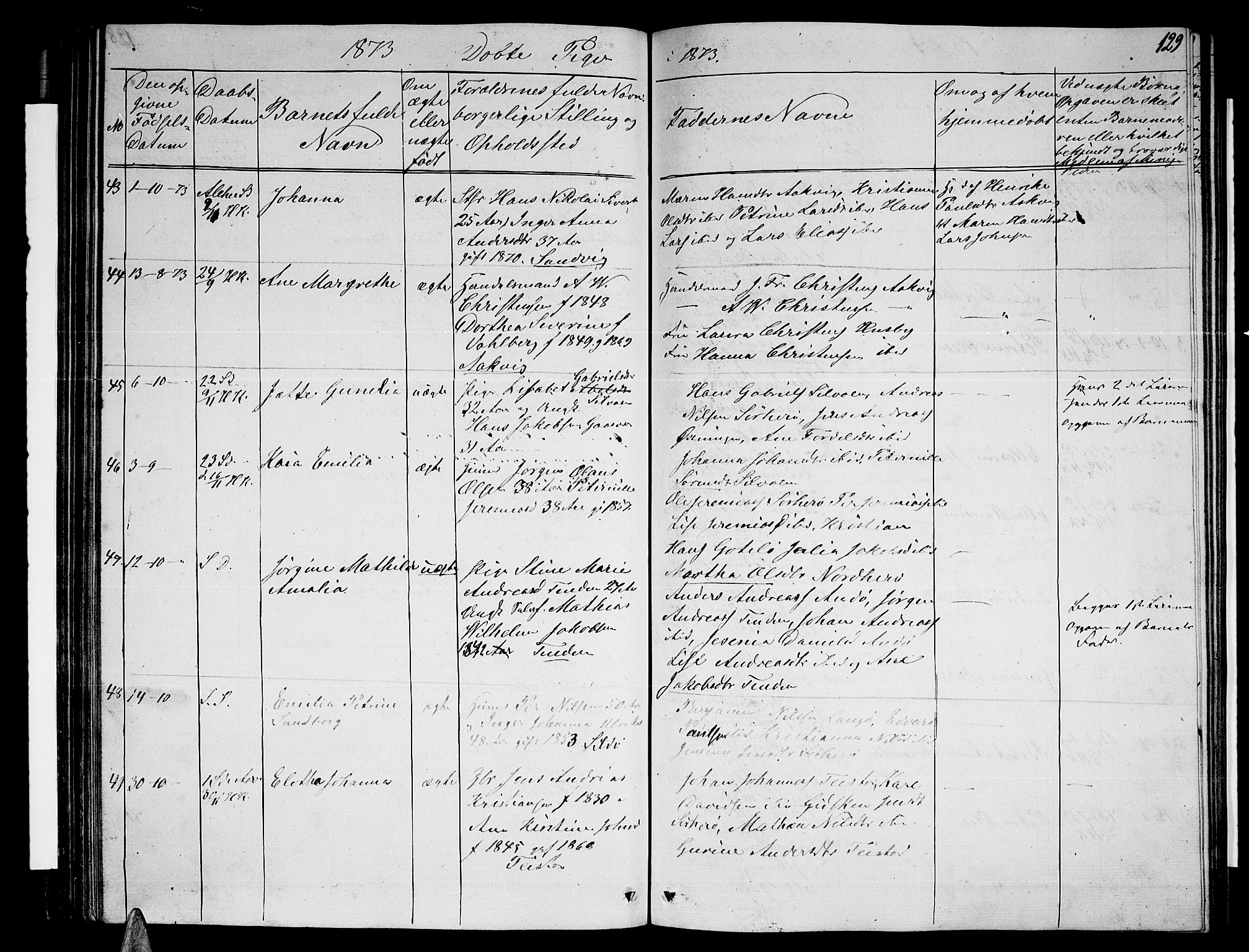 Ministerialprotokoller, klokkerbøker og fødselsregistre - Nordland, AV/SAT-A-1459/834/L0512: Parish register (copy) no. 834C03, 1862-1877, p. 129