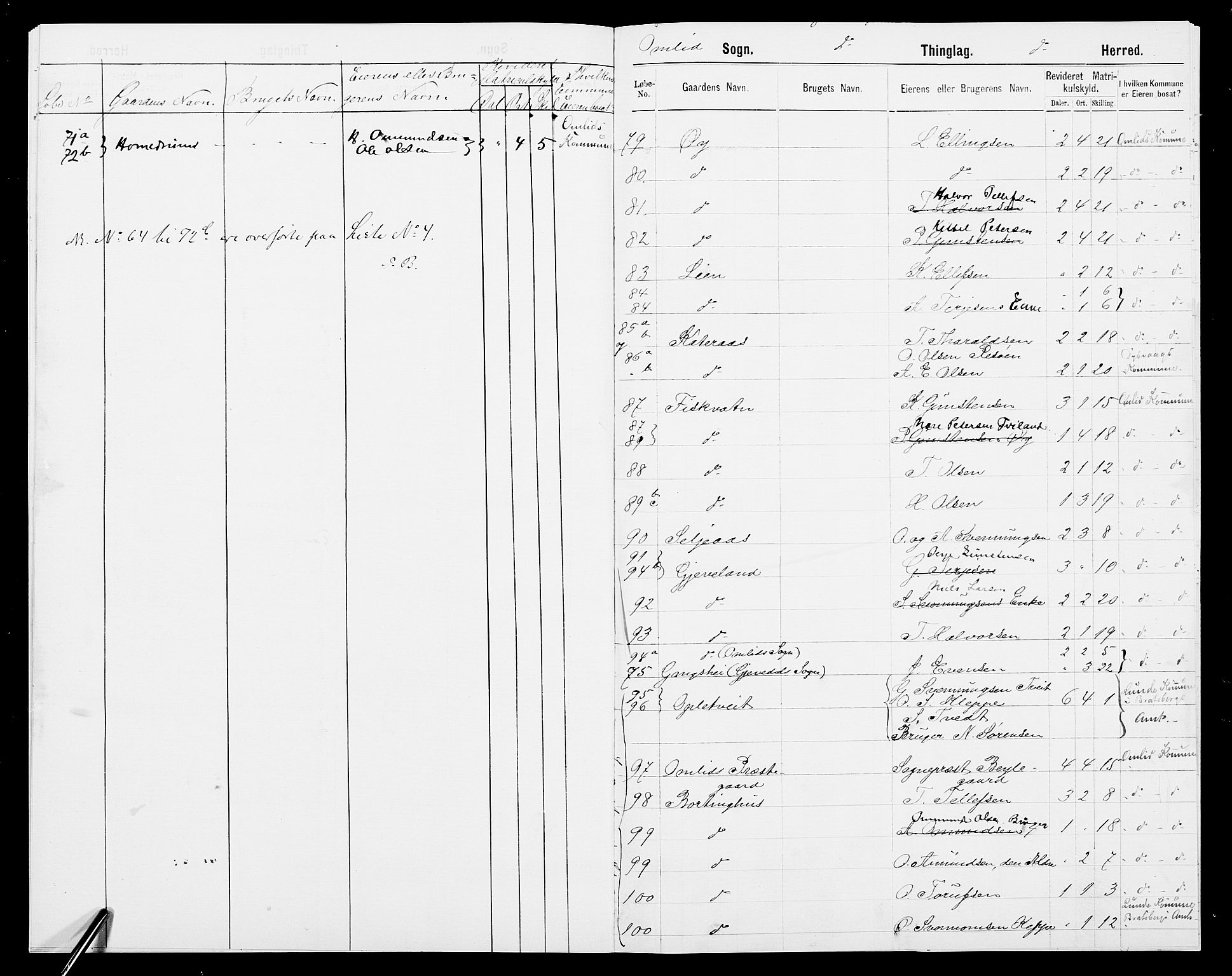 SAK, 1875 census for 0929P Åmli, 1875, p. 11